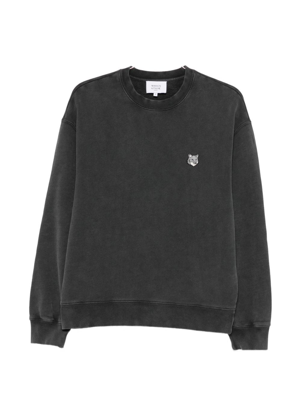 Maison Kitsuné Fox Head Sweatshirt Zwart Topwear Maison Kitsuné