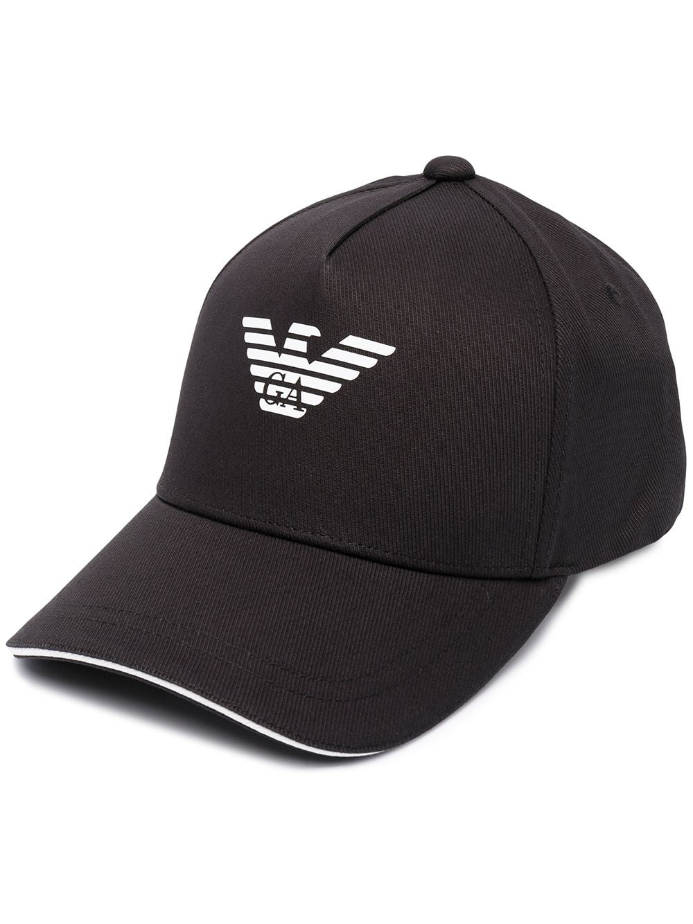 Emporio Armani Logo Baseball Cap Zwart Scarves Hats & Gloves Emporio Armani