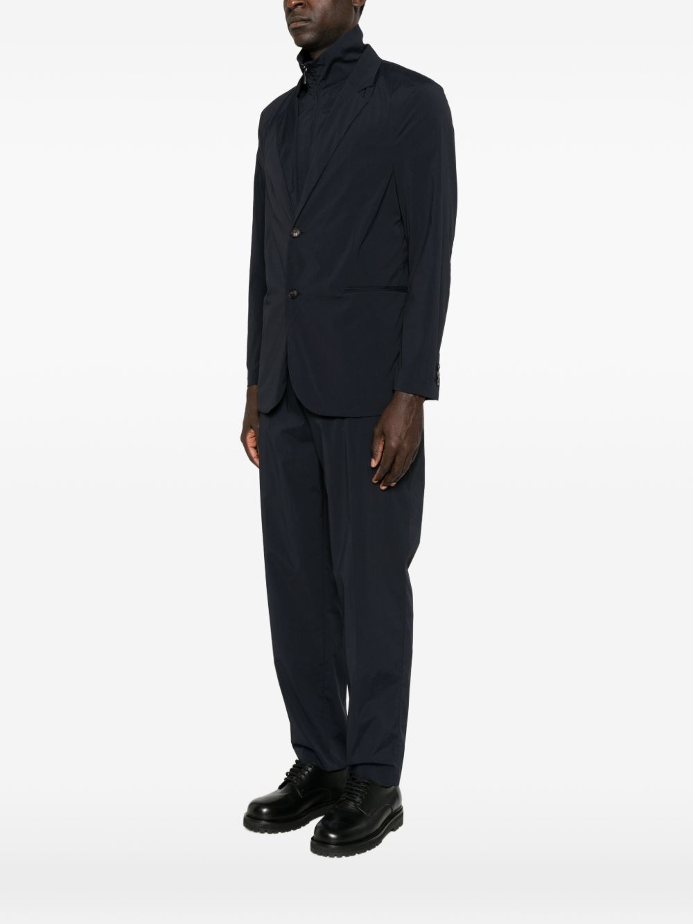 Navyblauw Emporio Armani colbert met ingekeepte revers
