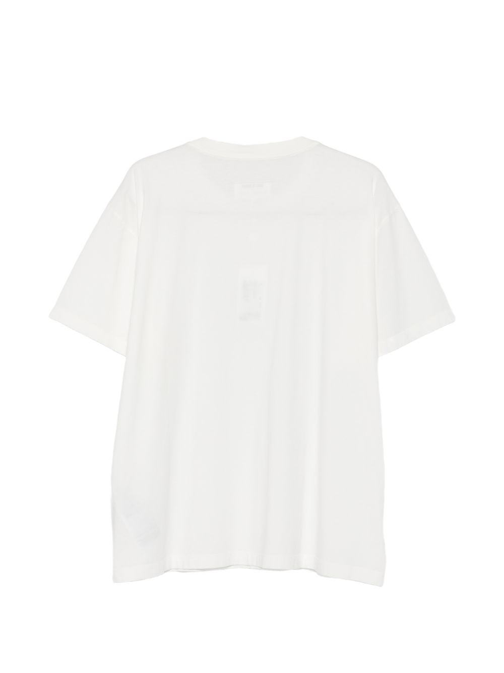 MM6 Maison Margiela T-shirt wit, close-up van de Numeric patch