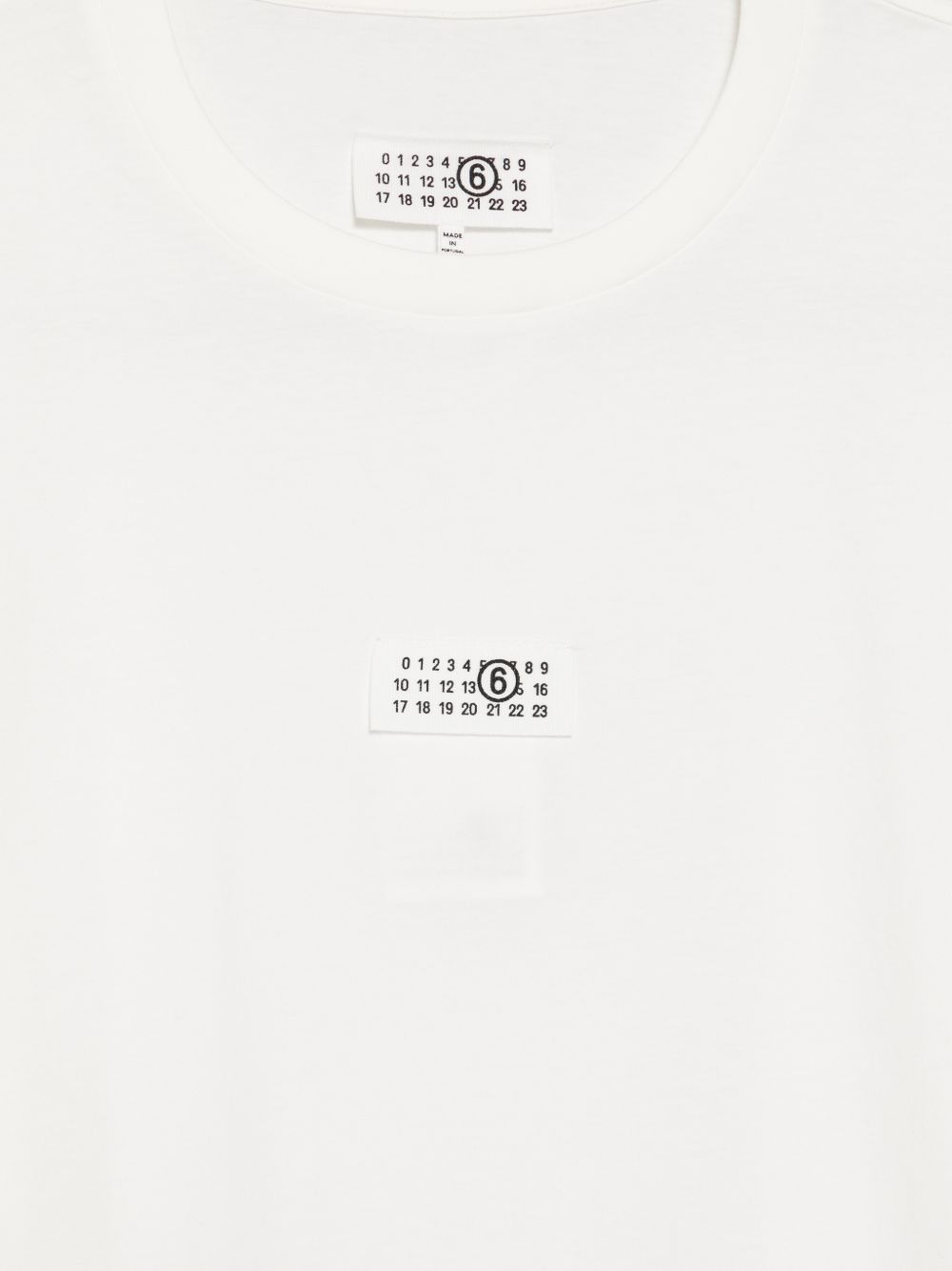 MM6 Maison Margiela T-shirt wit, achteraanzicht