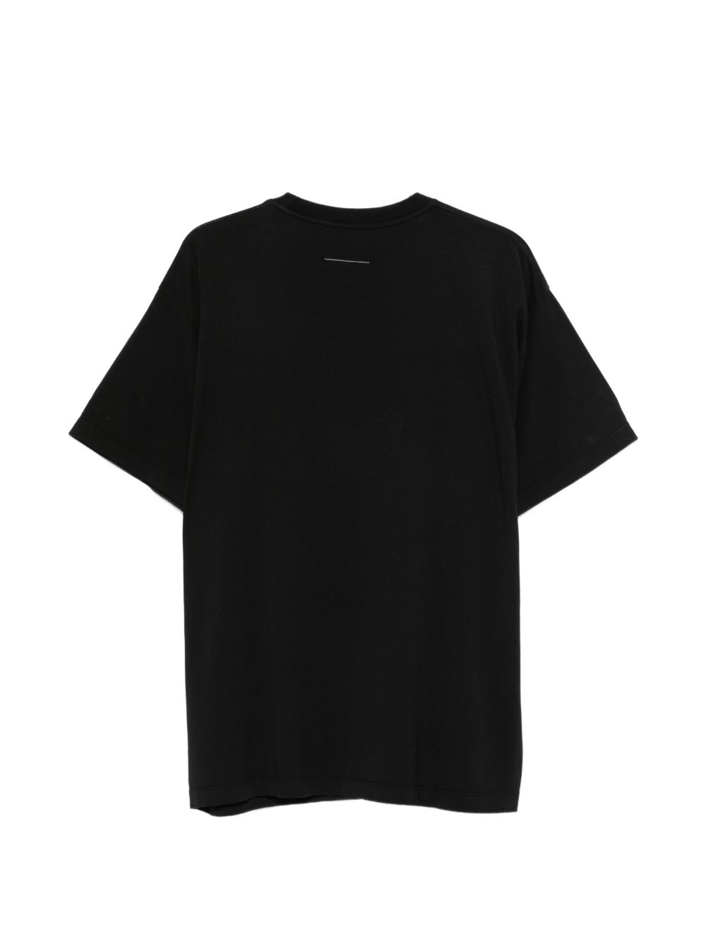 MM6 Maison Margiela T-shirt zwart, close-up van de logoprint