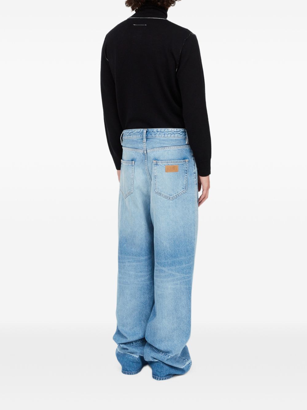 MM6 Maison Margiela Wide-Leg Jeans Lichtblauw-thumbmail-6