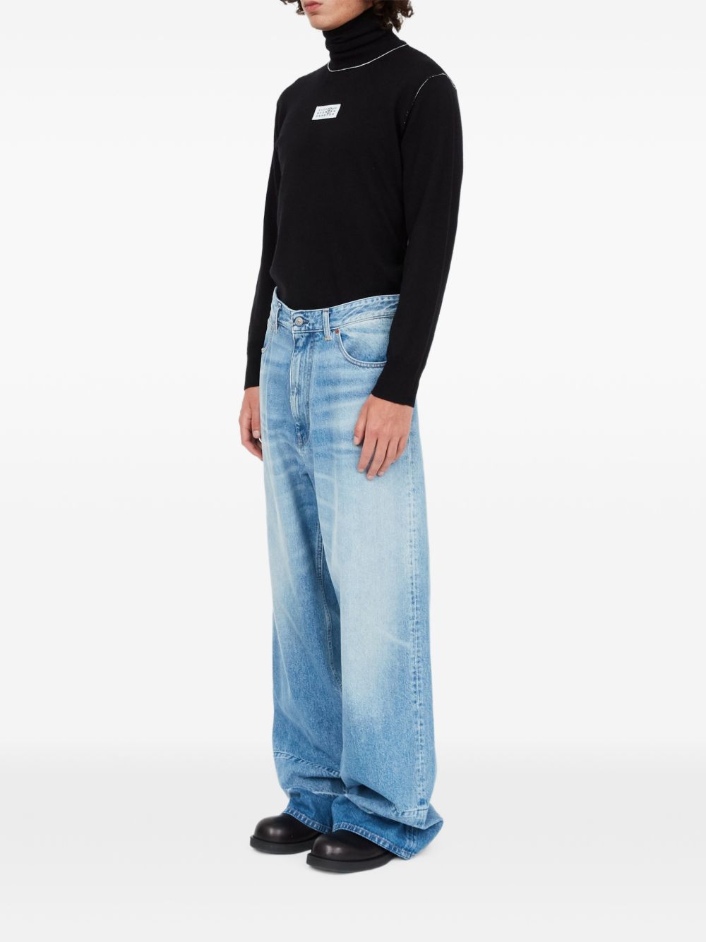 MM6 Maison Margiela Wide-Leg Jeans Lichtblauw-thumbmail-7