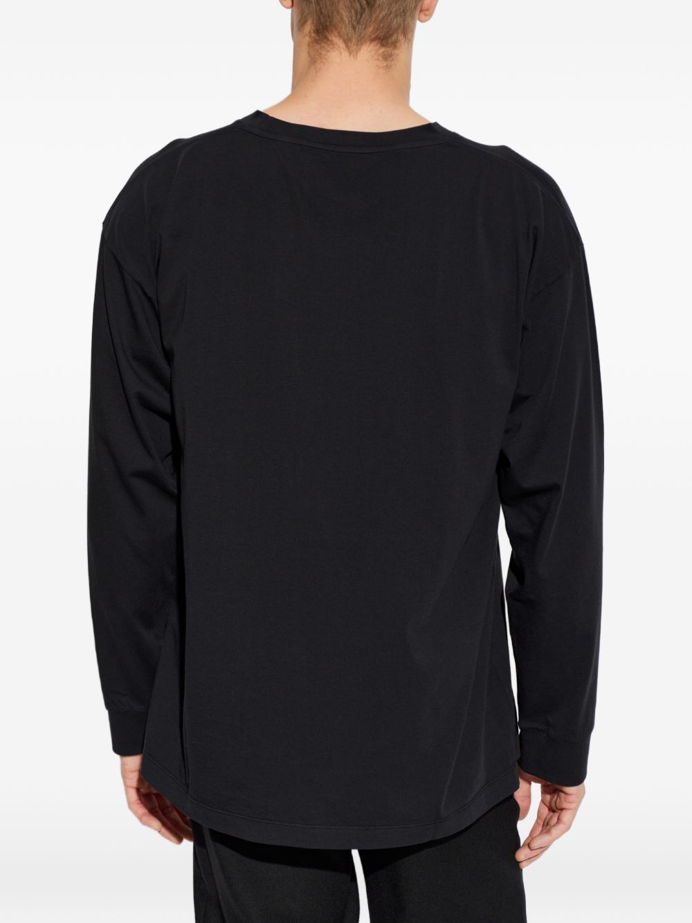 MM6 Maison Margiela longsleeve zwart, zijaanzicht