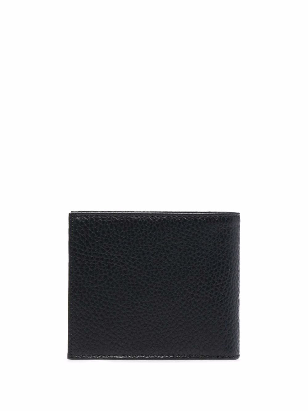 Emporio Armani Bifold Portemonnee van Kalfsleer Zwart Portemonnee Emporio Armani