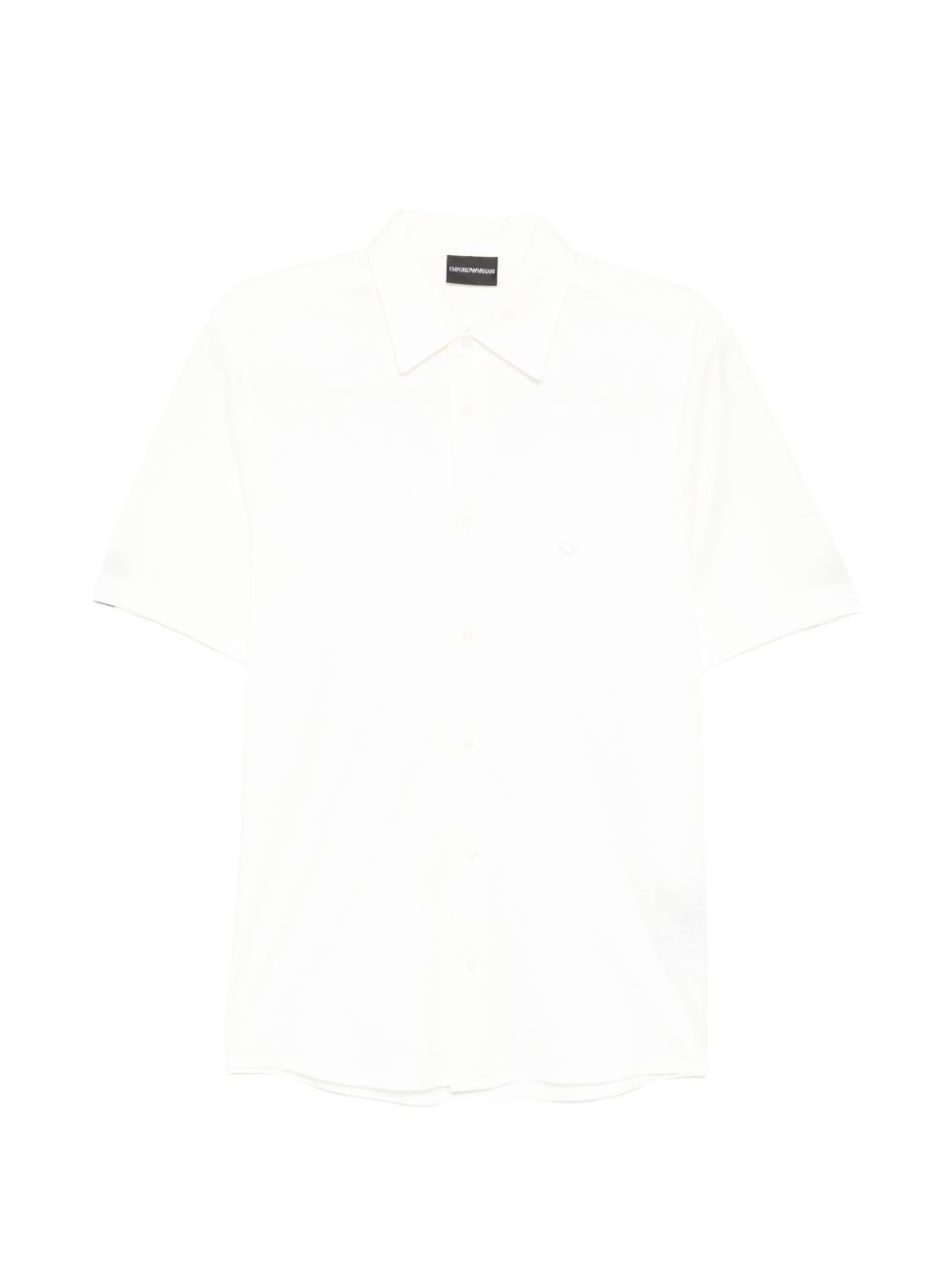Emporio Armani wit overhemd, vooraanzicht met eagle-logo op de borst