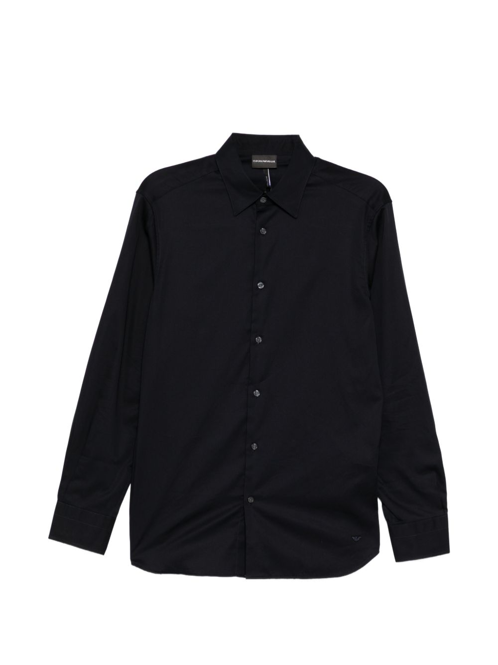 Emporio Armani overhemd in navy, vooraanzicht