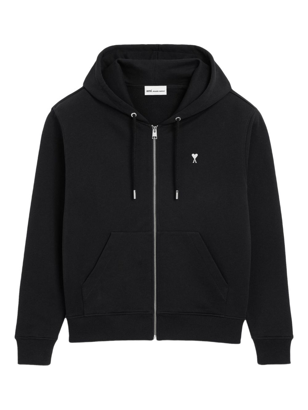 Ami Paris Ami De Coeur Zip-Hoodie Zwart Topwear Ami Paris