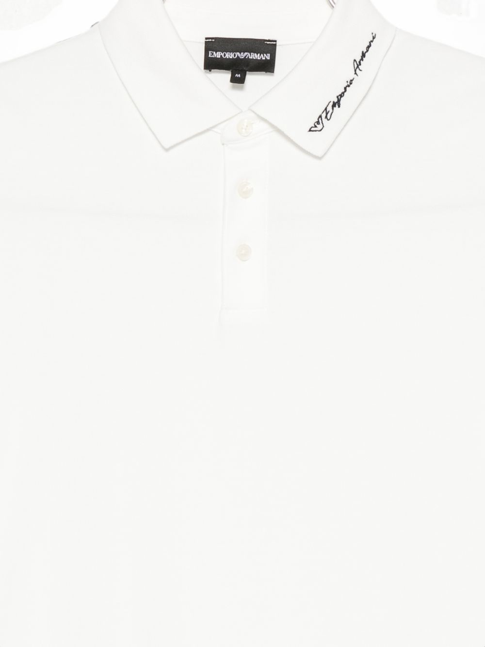 Emporio Armani witte polo, achteraanzicht