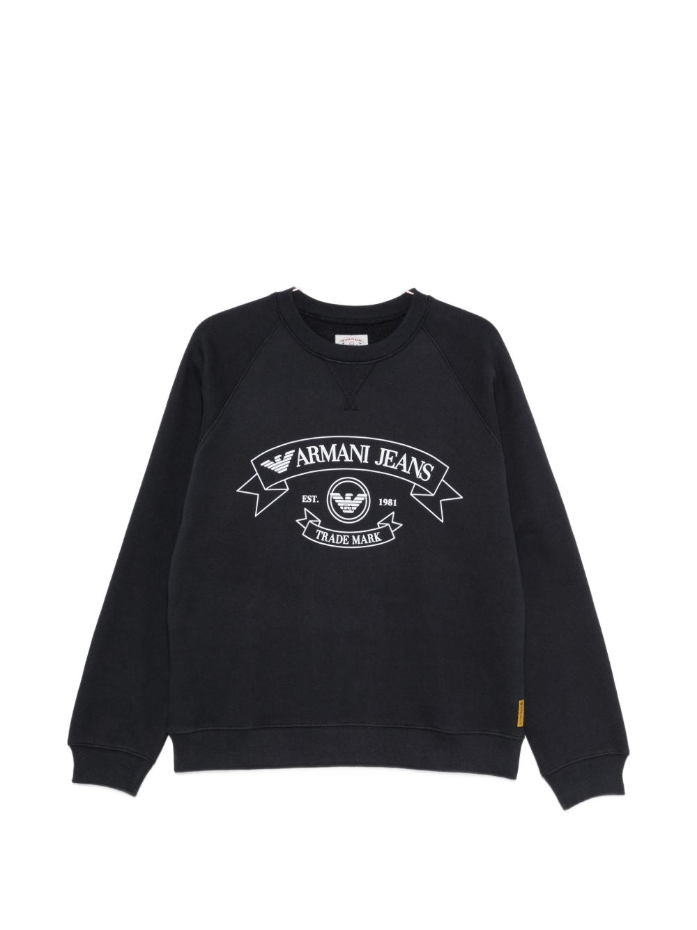 Emporio Armani navyblauwe sweatshirt met Armani Jeans-logoprint