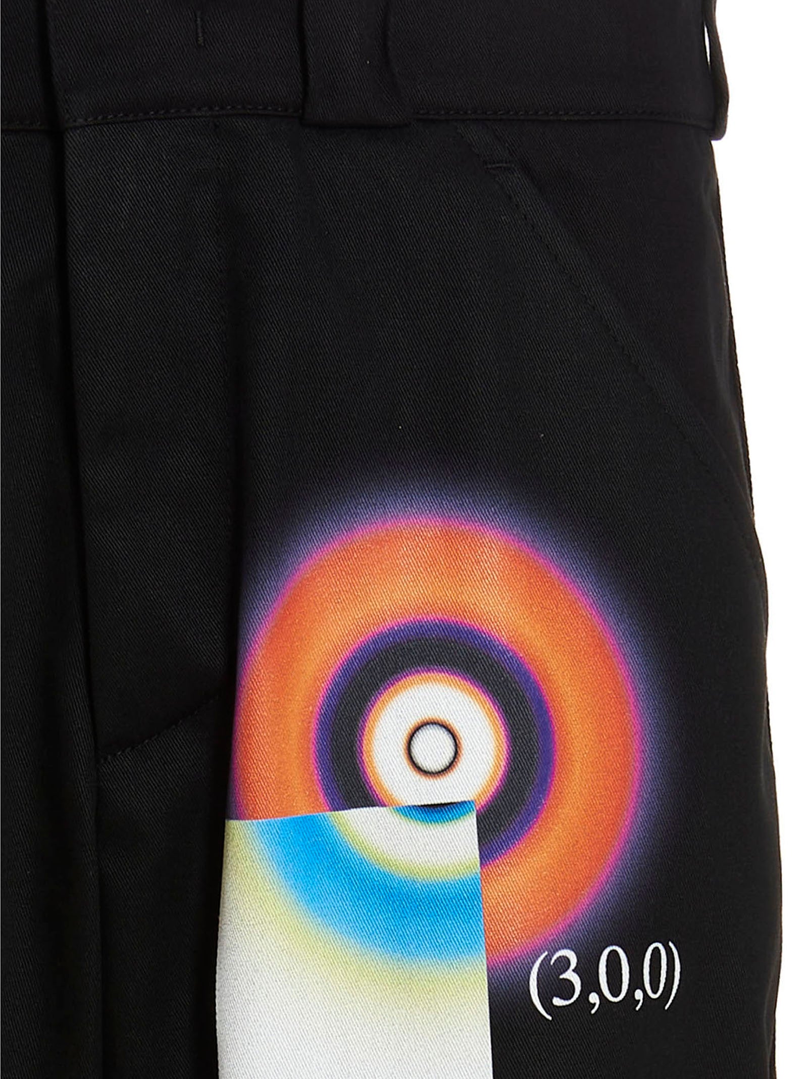 Close-up grafisch cirkelprint Msftsrep Hydrogen Wave Pants