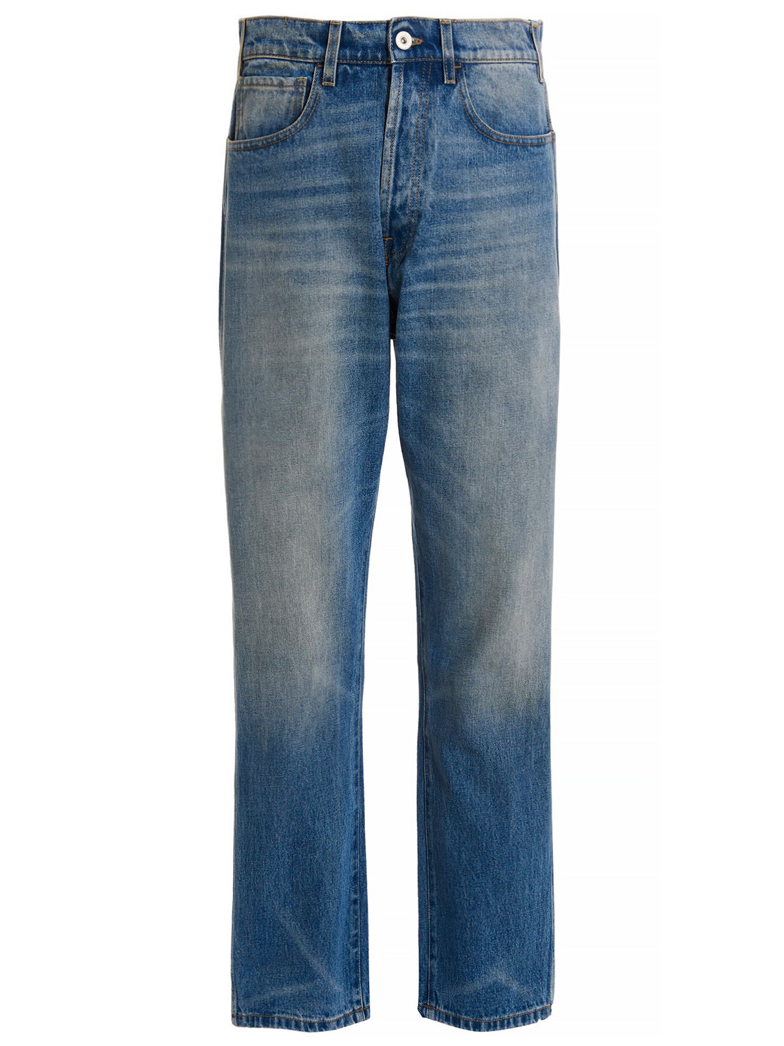 1989 Studio Contrast Graphic Denim Jeans Blue