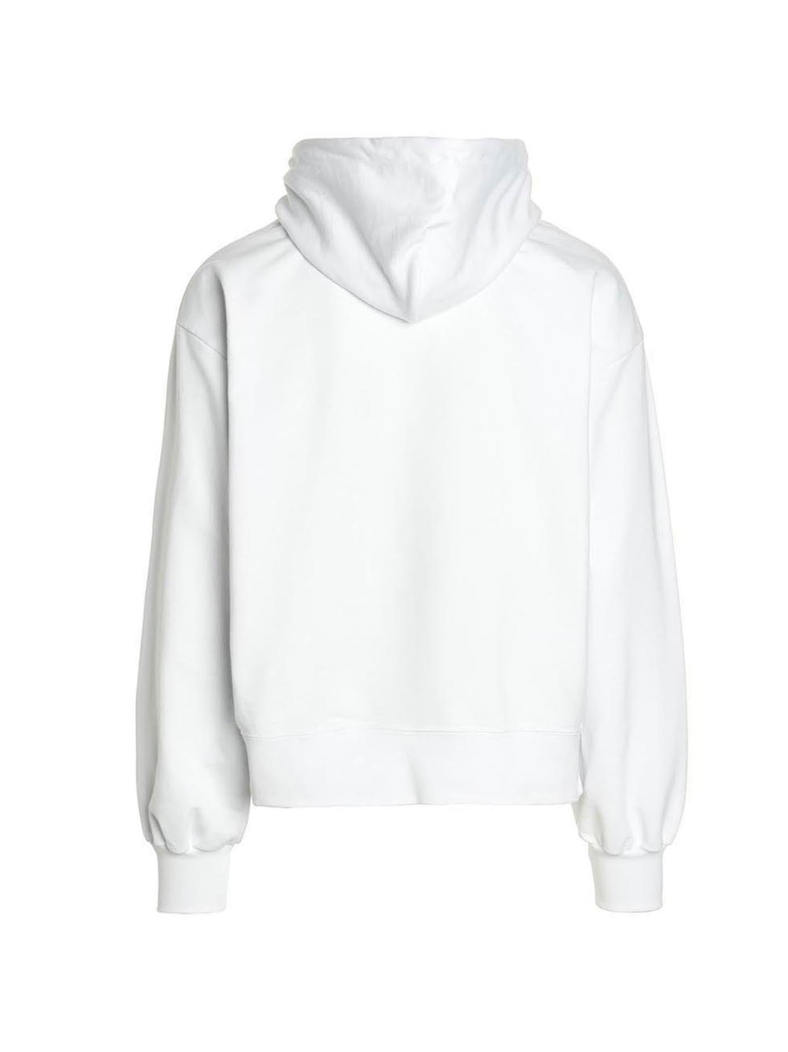 GCDS College Logo Hoodie White Topwear Gcds