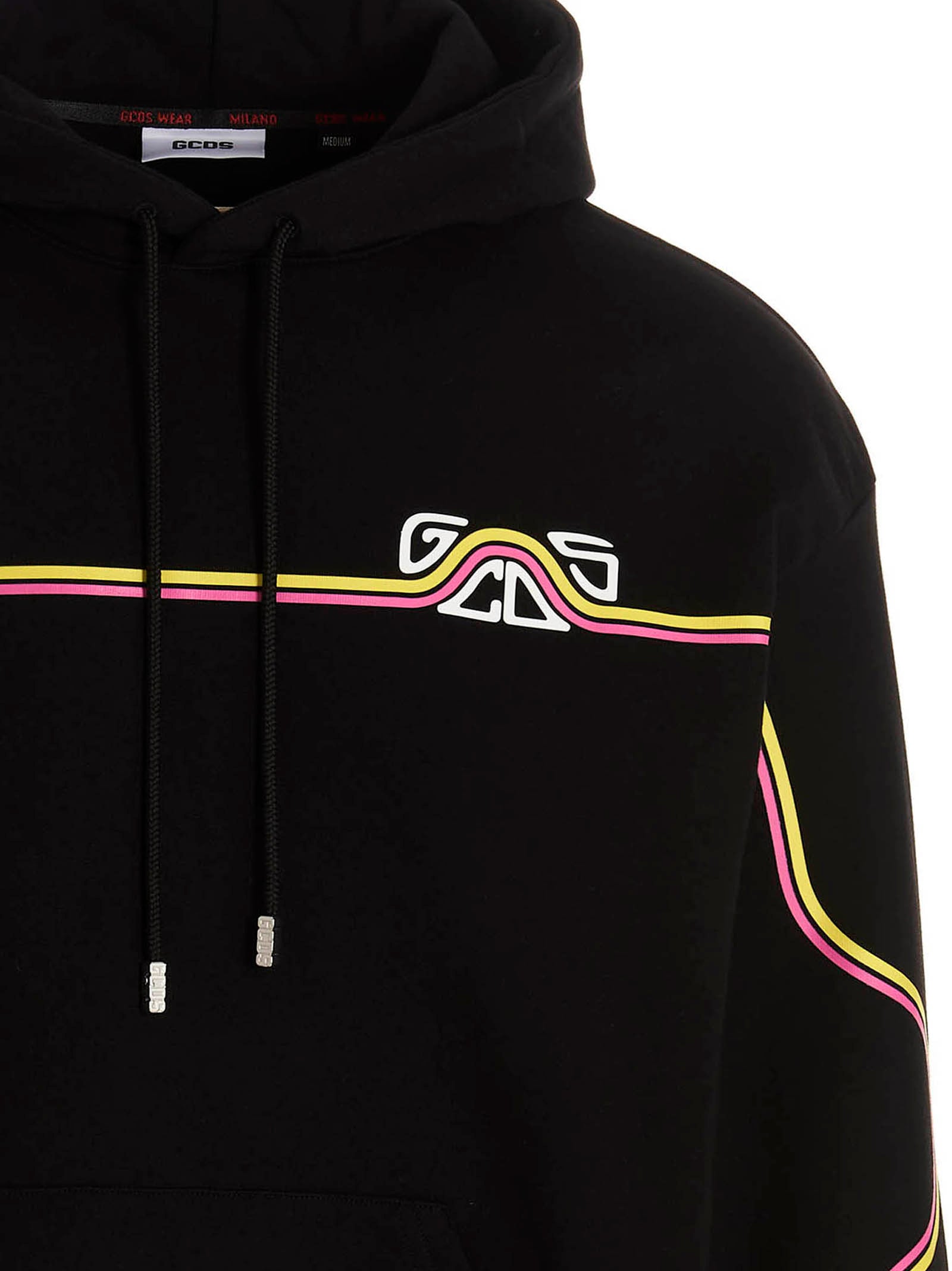 Gcds Waved Logo Hoodie-3