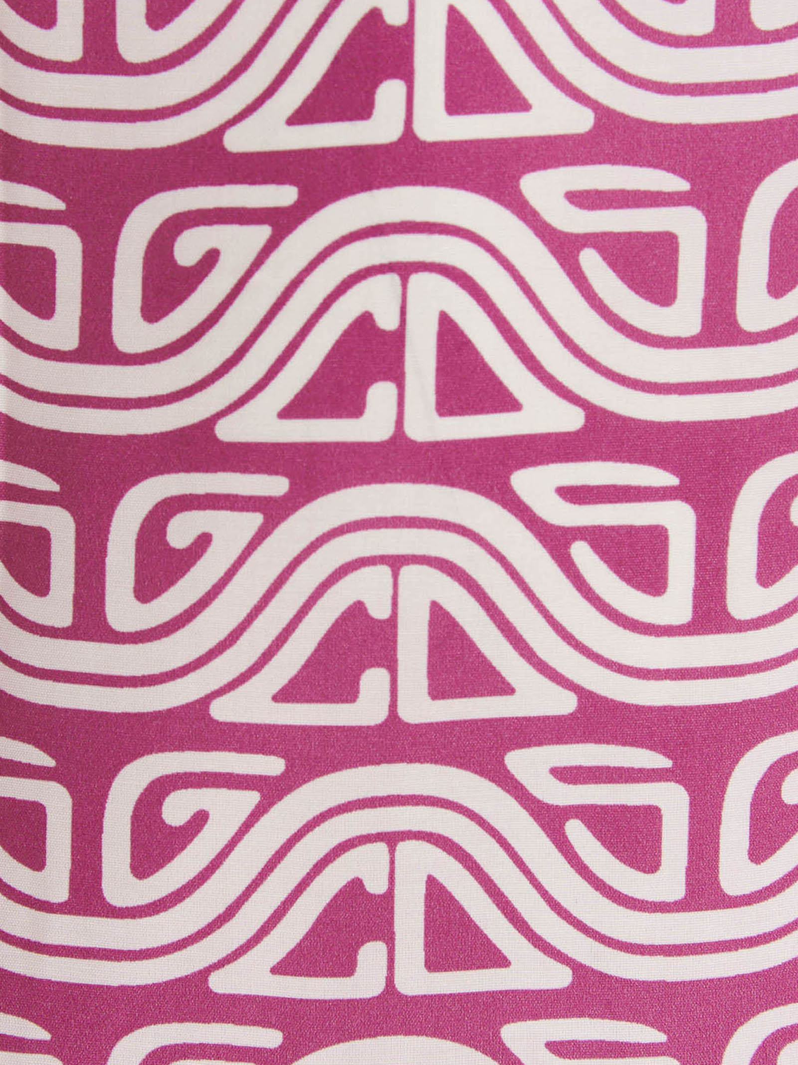 GCDS Waved Logo Print Bowling Shirt Pink Shirts Gcds