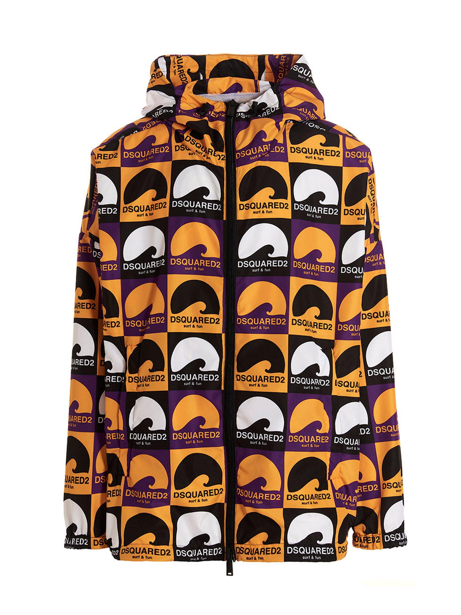 Dsquared2 Surf & Fun Print Hooded Jacket Multicolor