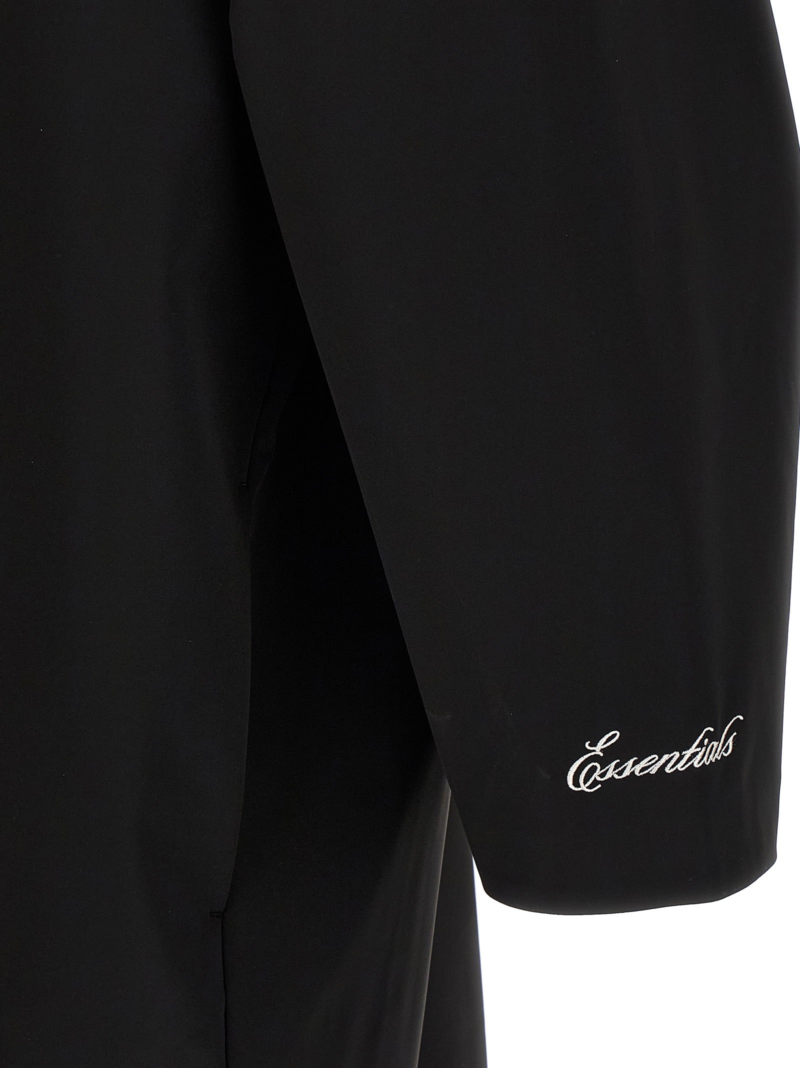 Fear of God Essentials Sporty Nylon High Neck Jacket Jet Black Jackets Fear Of God Essential
