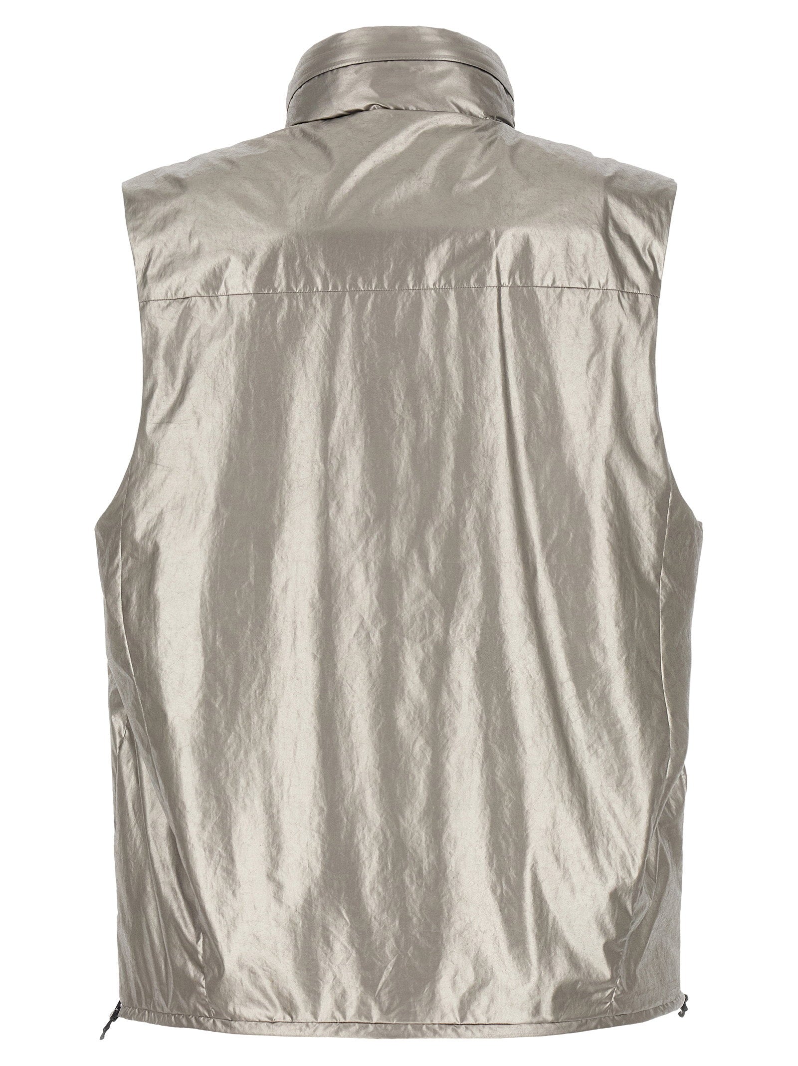 C.P. Company zilverkleurig gilet achteraanzicht