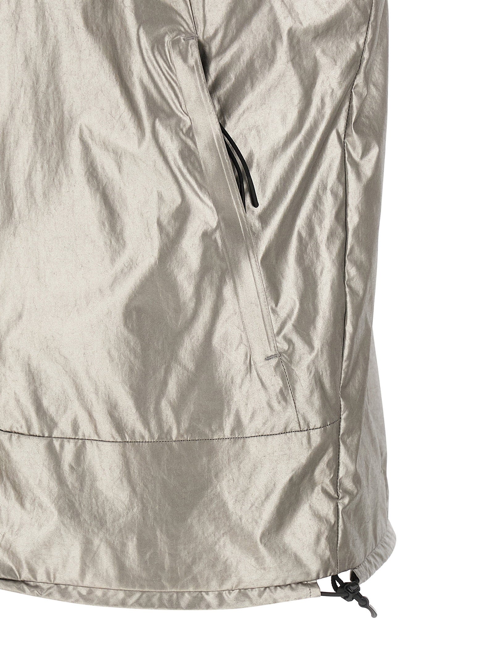 C.P. Company Nano Titanium gilet met ritszak en metallic finish