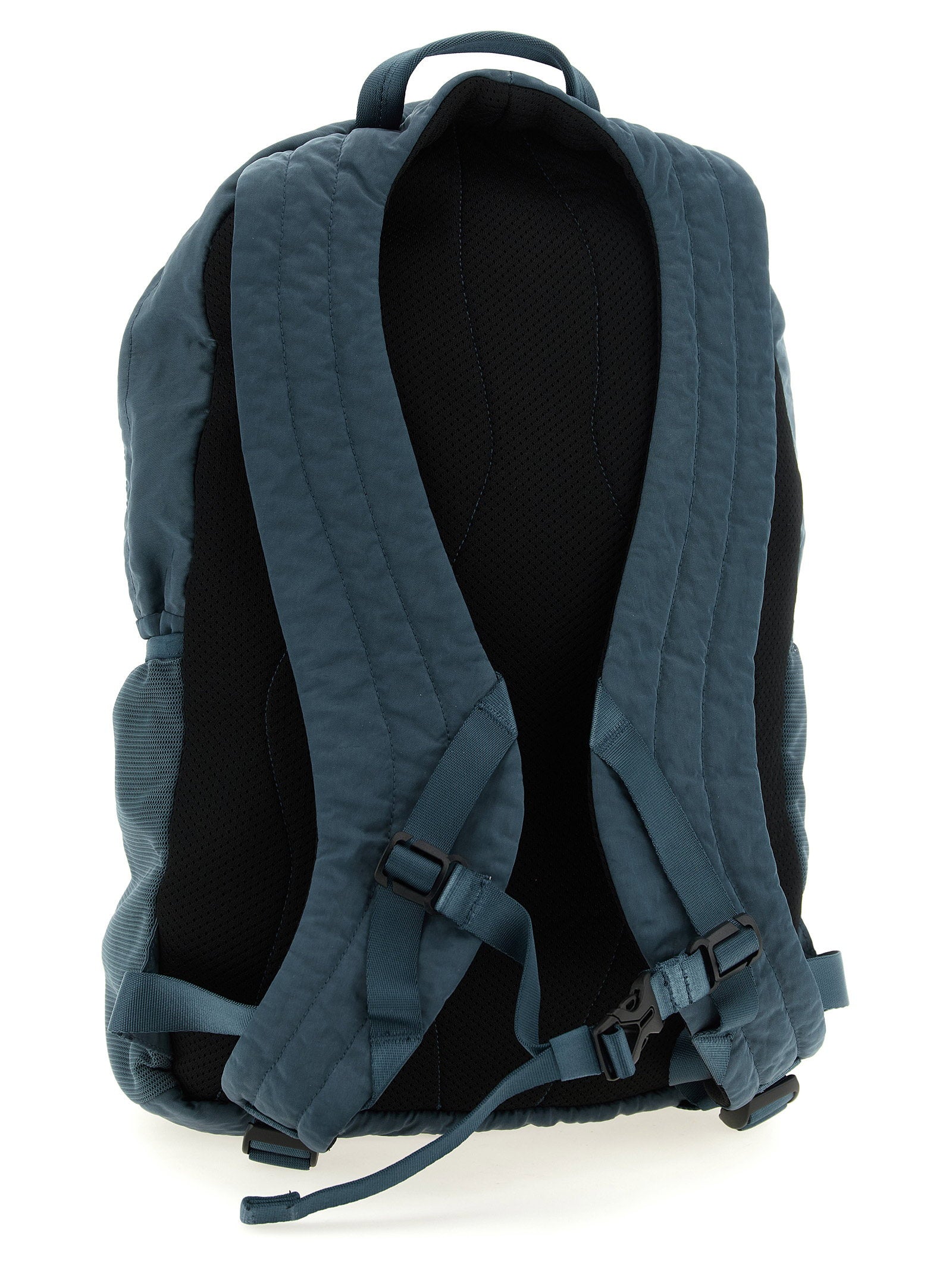 C.P. Company Nylon B rugzak donkerblauw, zijaanzicht