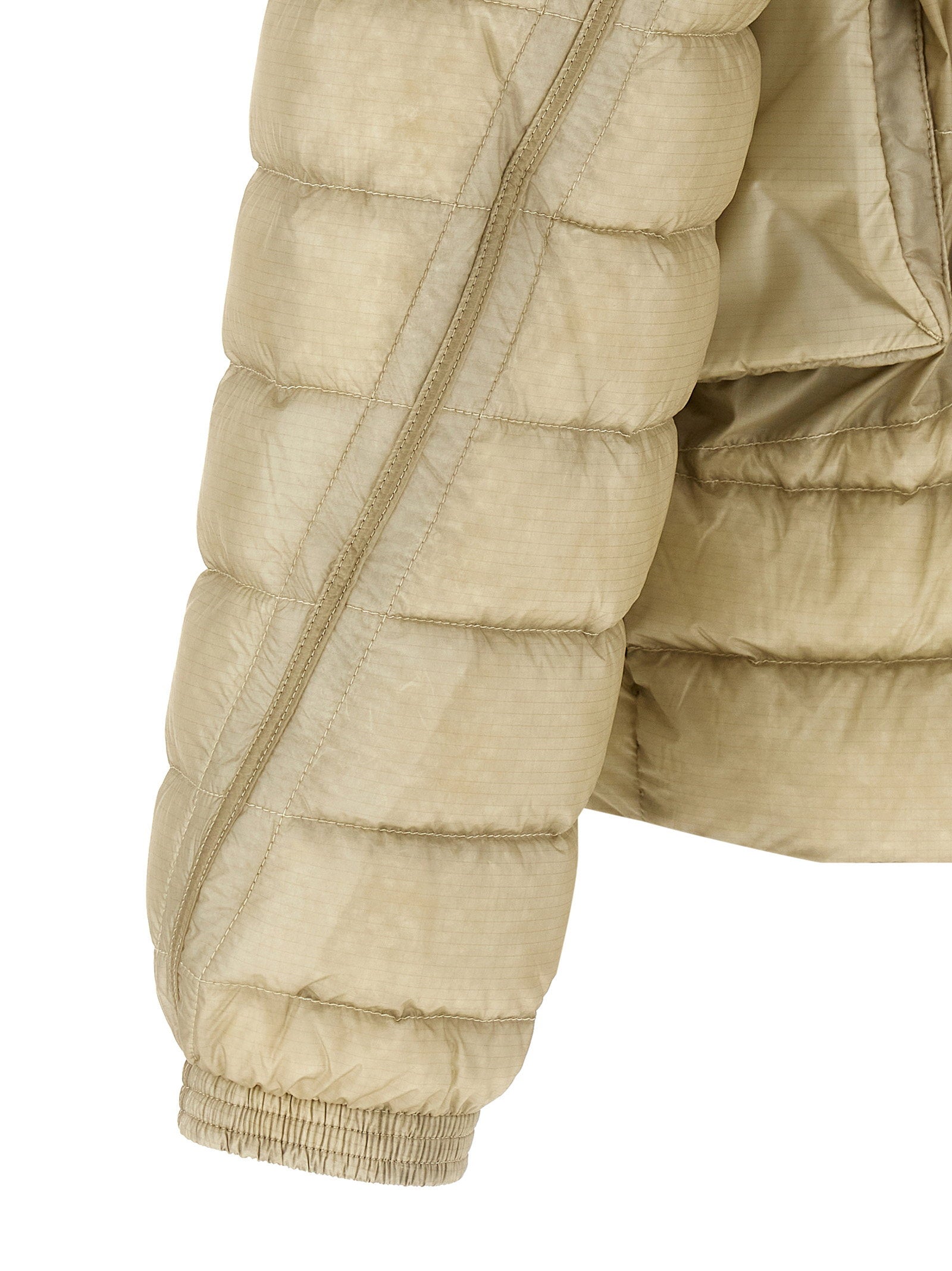 C.P. Company Goggle donsjack zand detail rits