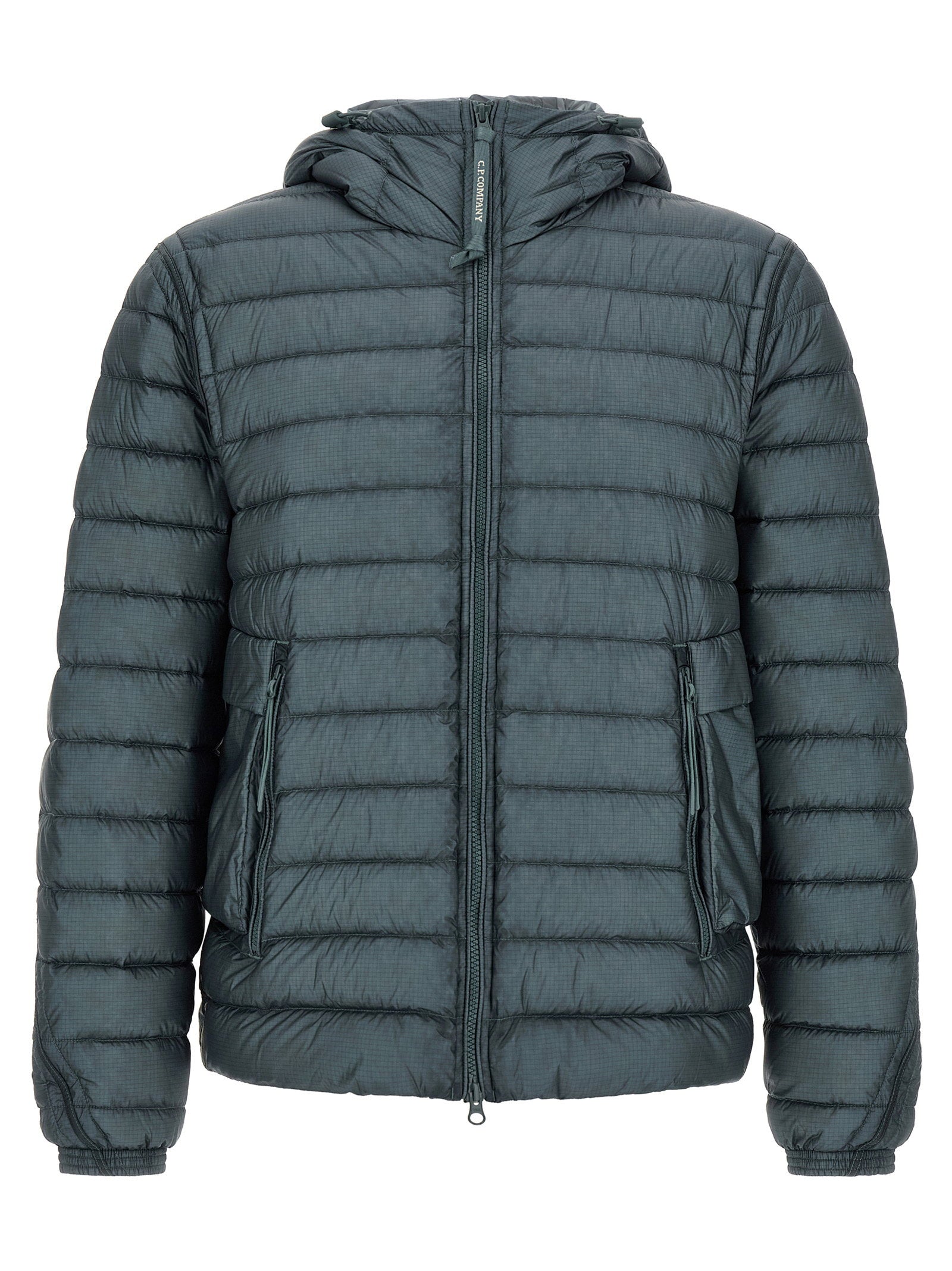 C.P. Company Goggle Donsjack Petrolblauw Jackets C.p. Company