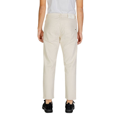 Gianni Lupo Cream Cotton Pant