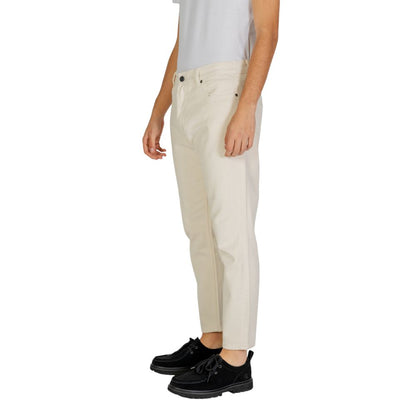 Gianni Lupo Cream Cotton Pant