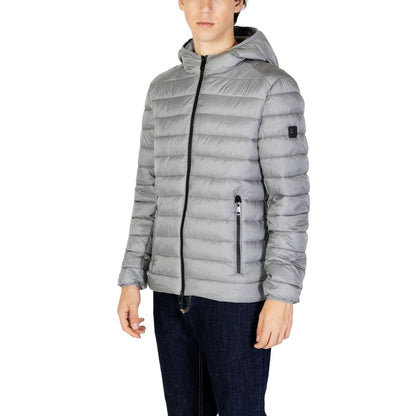 Gianni Lupo Gray Polyamide Jackets & Coat