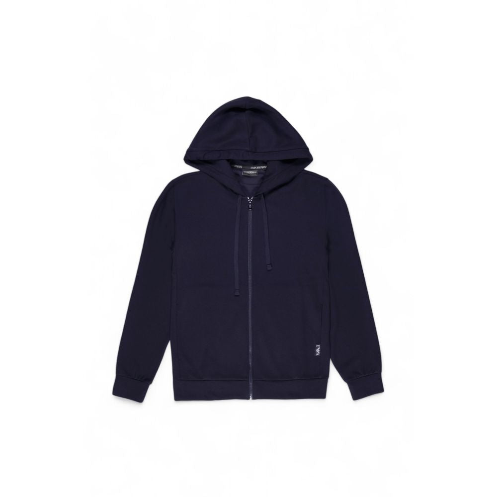 Emporio Armani Underwear Blue Polyester Hoody