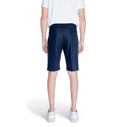 Antony Morato Blue Linen Bermuda