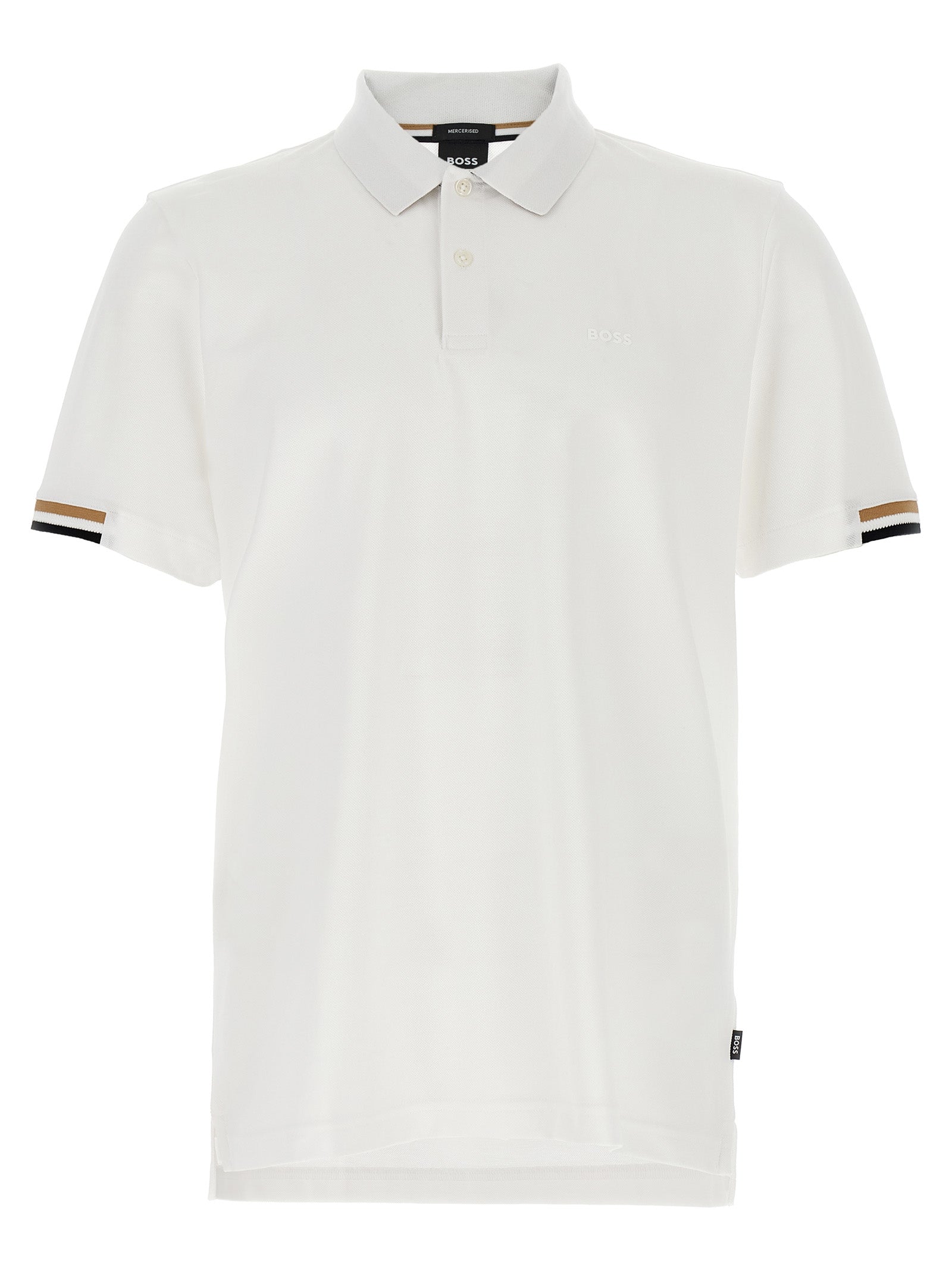 Hugo Boss Parlay 147 Piqué Polo Shirt Organic Cotton White