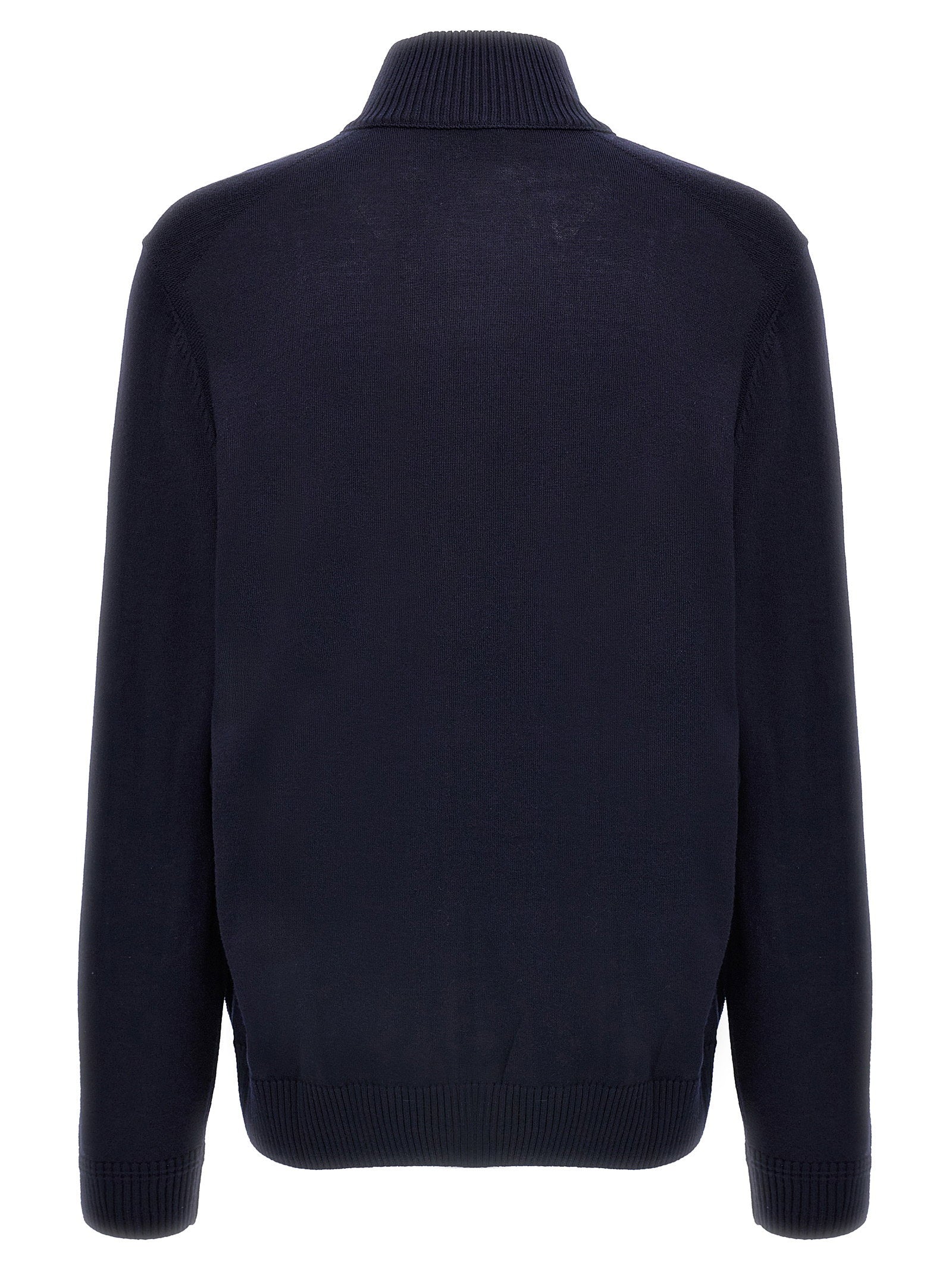 BOSS Balonso-L Merino Wool Zip Cardigan-thumbmail-2