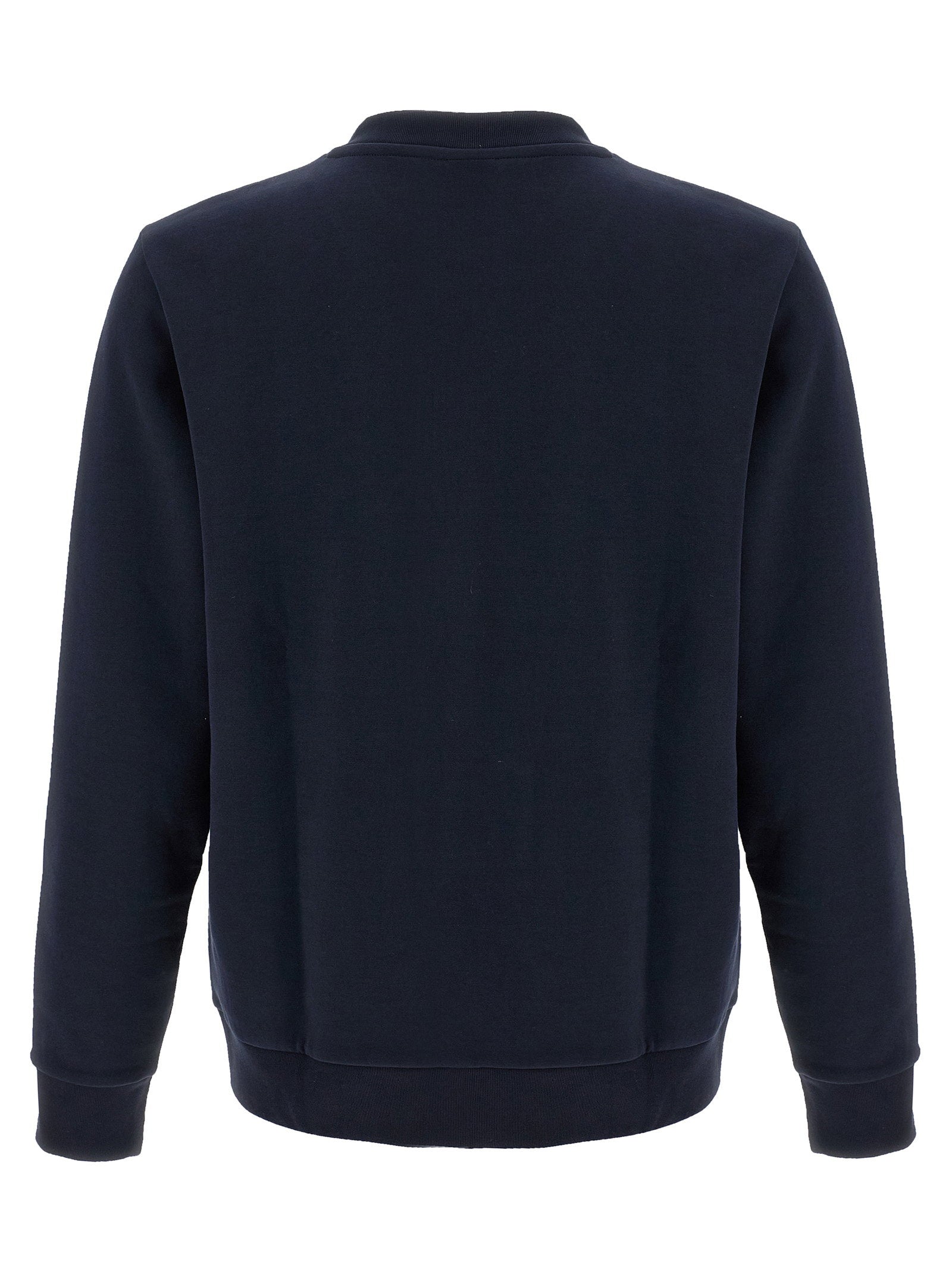 Achterkant van het marineblauwe Hugo Boss C-Sharpe sweatshirt, effen zonder opdruk