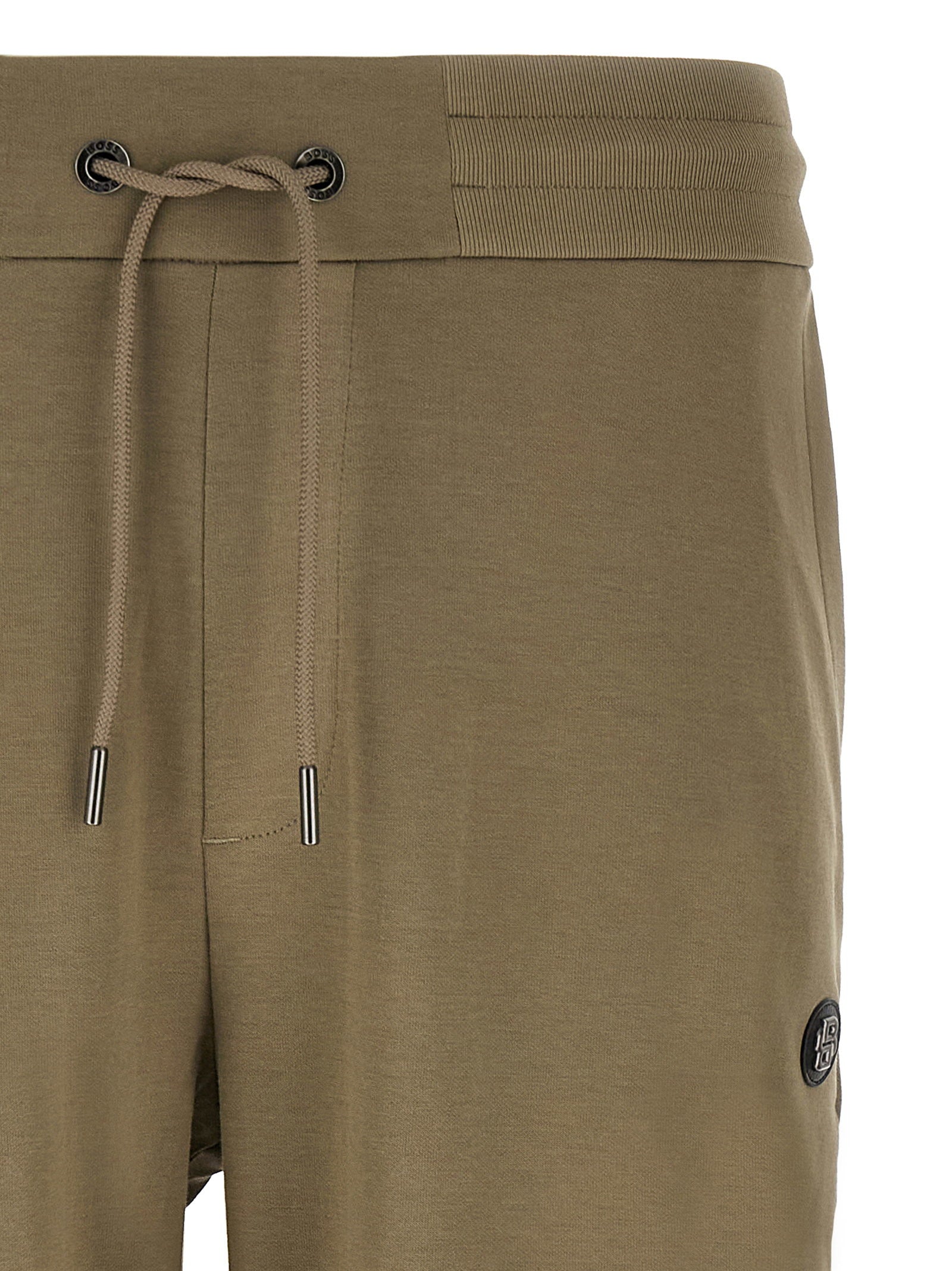 Hugo Boss C-Locsin 01 Sweat Joggingbroek met Logo Patch Kaki-thumbmail-3
