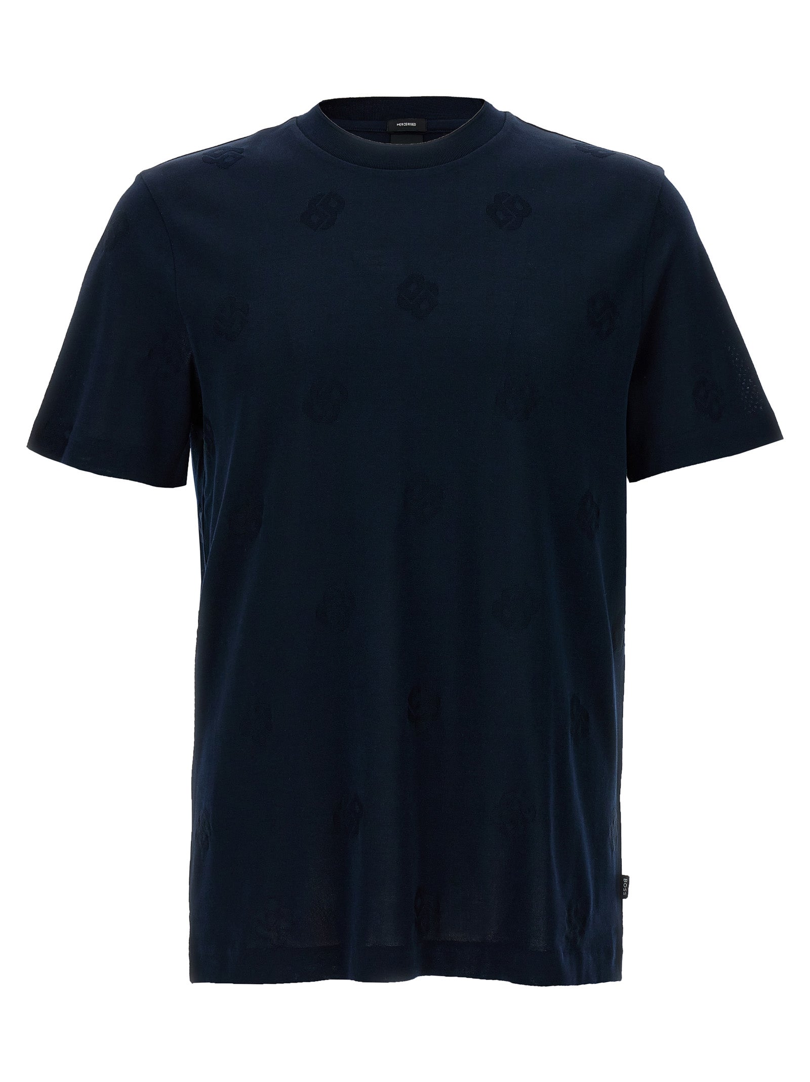 Hugo Boss C-Thompson 109 T-shirt Donkerblauw met Jacquard Logo