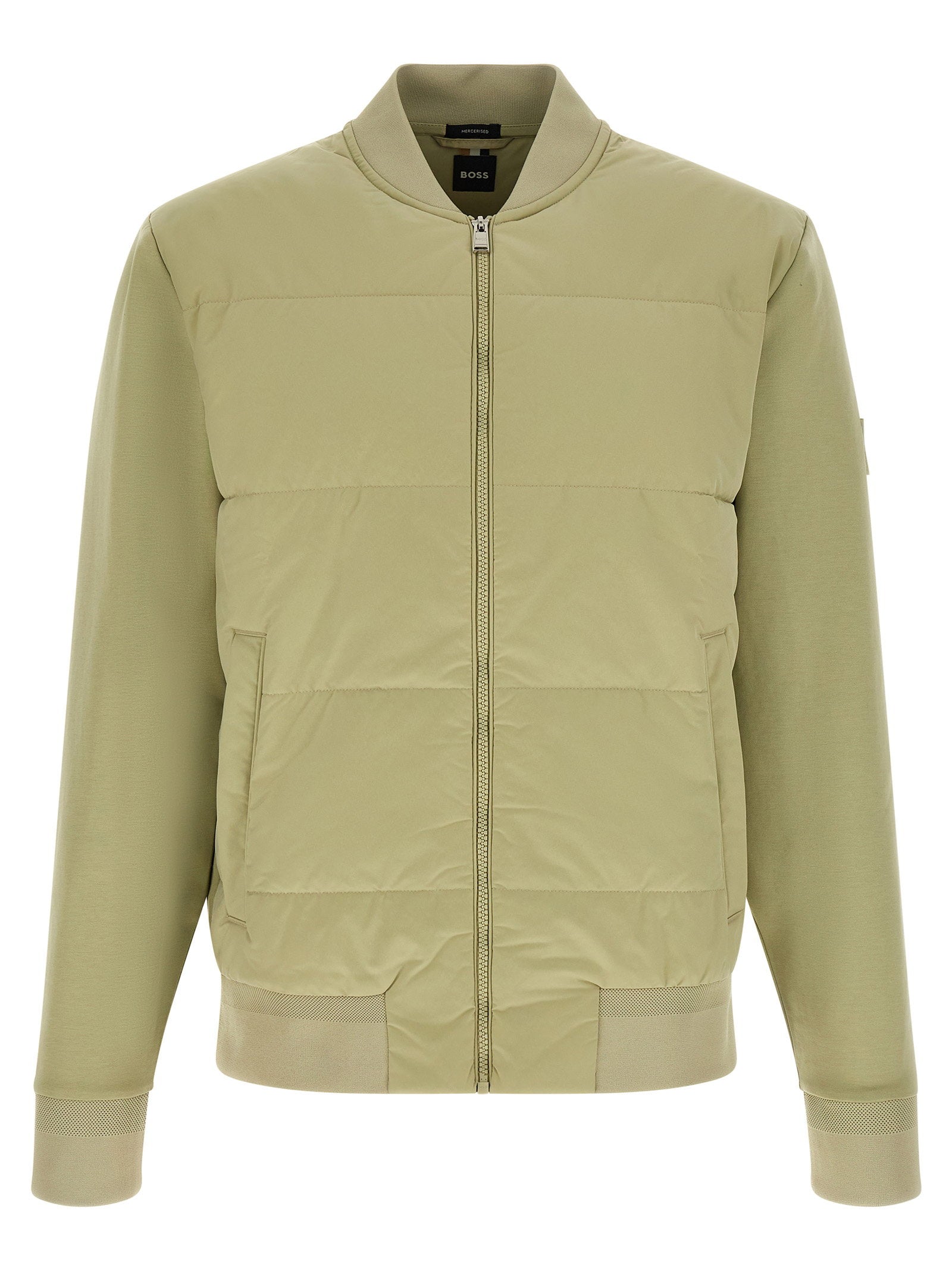 Hugo Boss H-Skiles 100 sweatjack in saliegroen