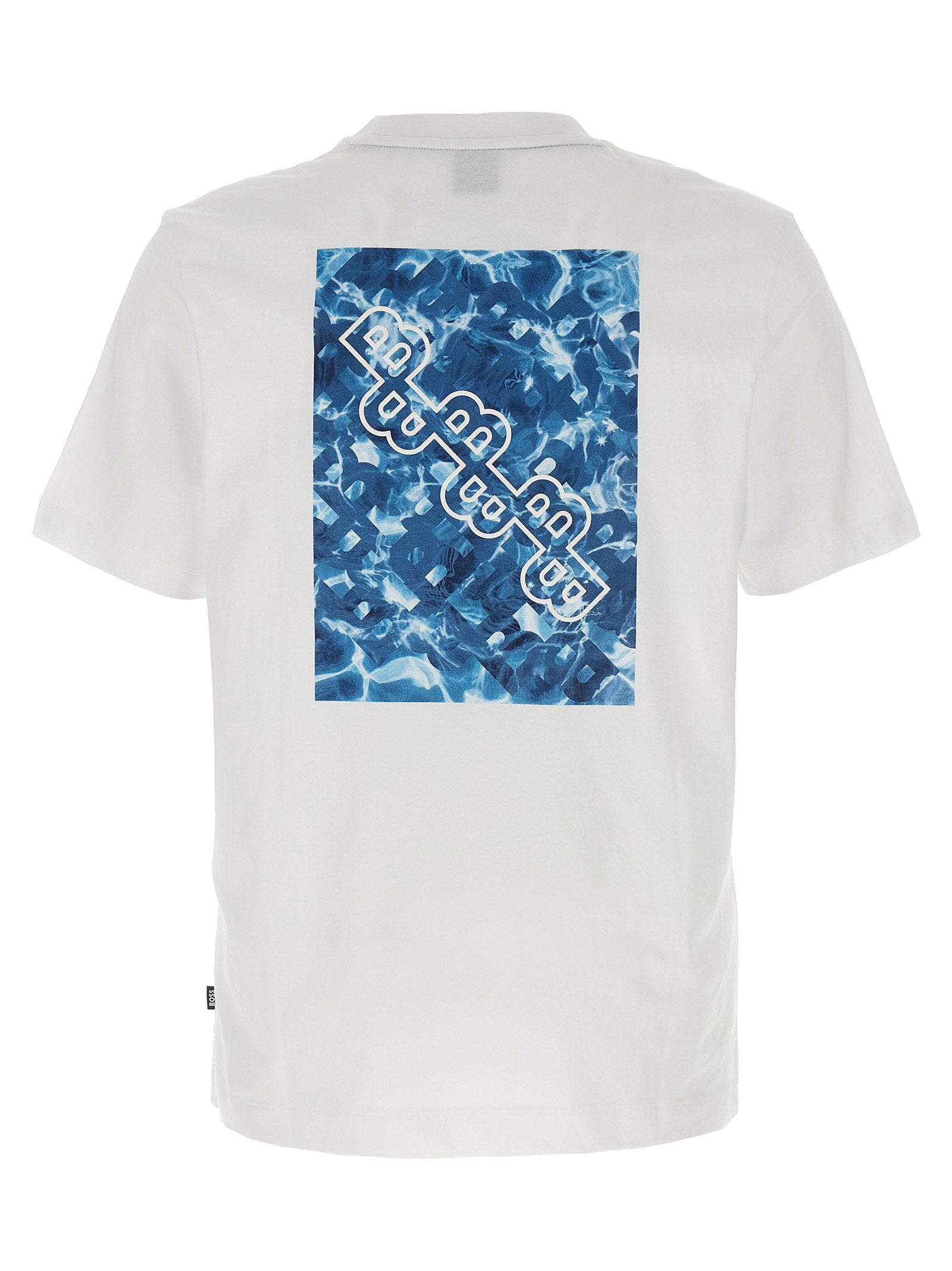 BOSS Taut 81 Back Print T-Shirt White-thumbmail-2