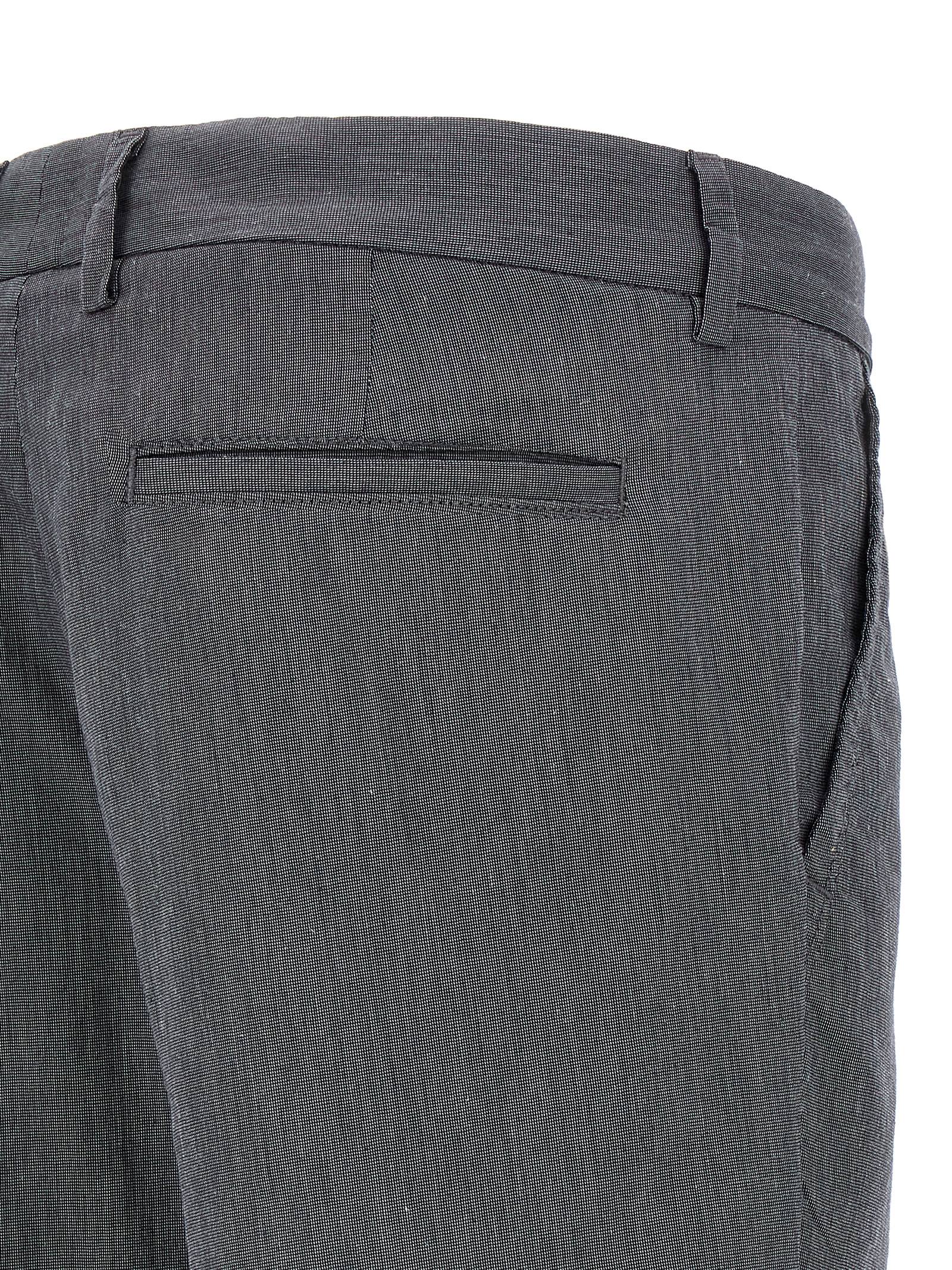 Detail van de sluiting van de Hugo Boss Kaiton-1 broek