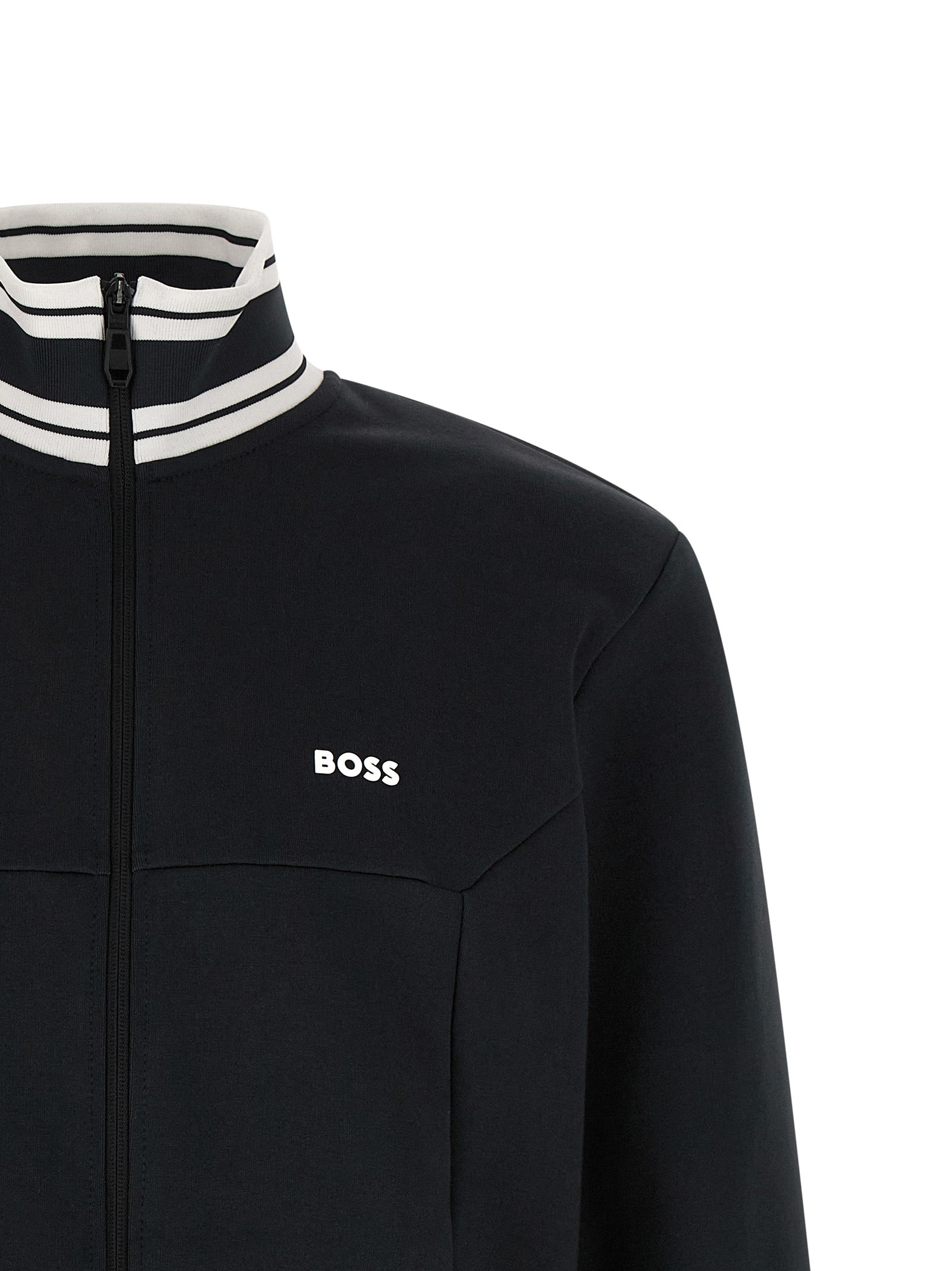 BOSS FZ Zone Zip-Up Sweatshirt Black-thumbmail-3