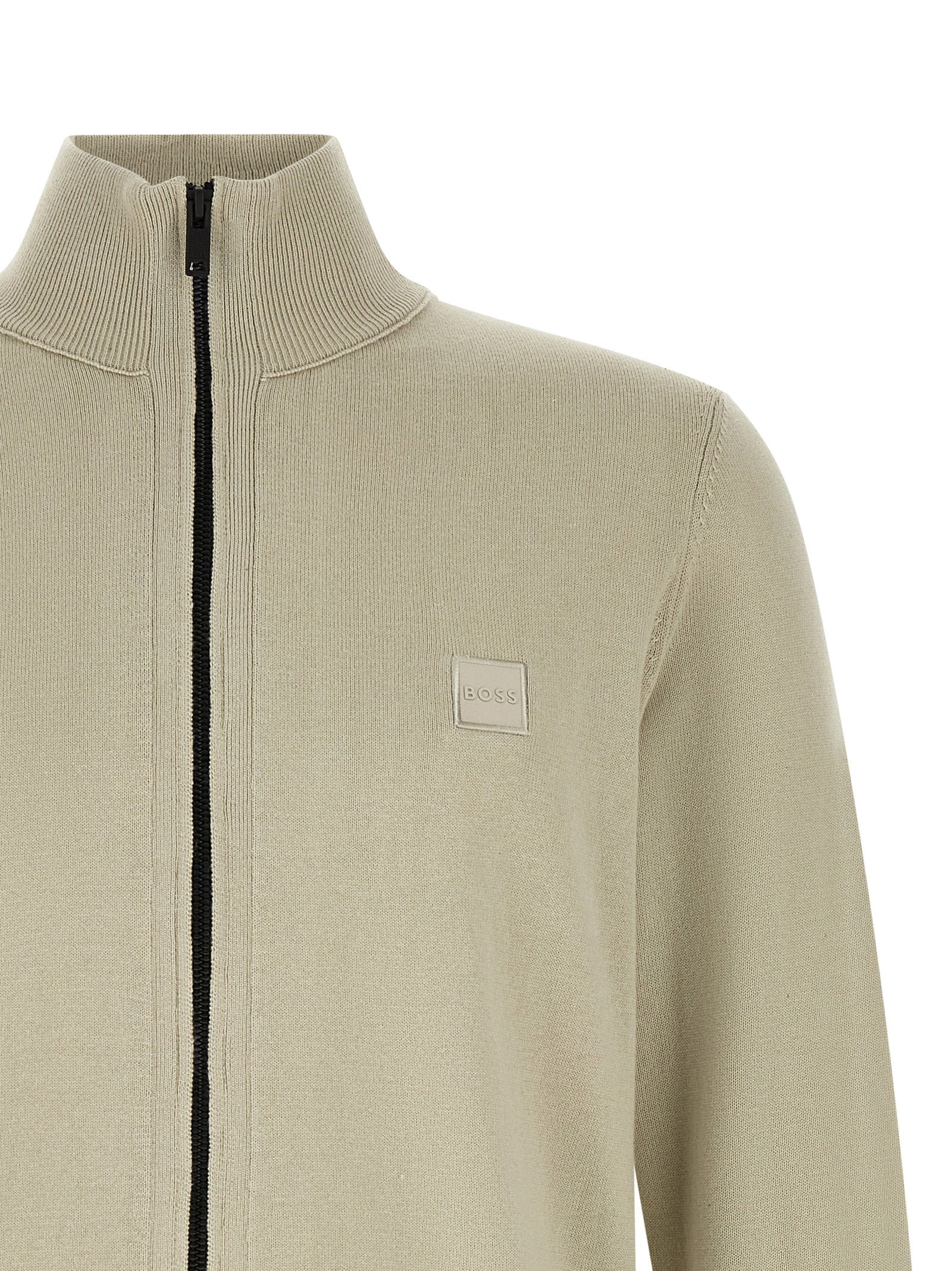 Hugo Boss Kanozip_S Vest Zand Topwear Hugo Boss