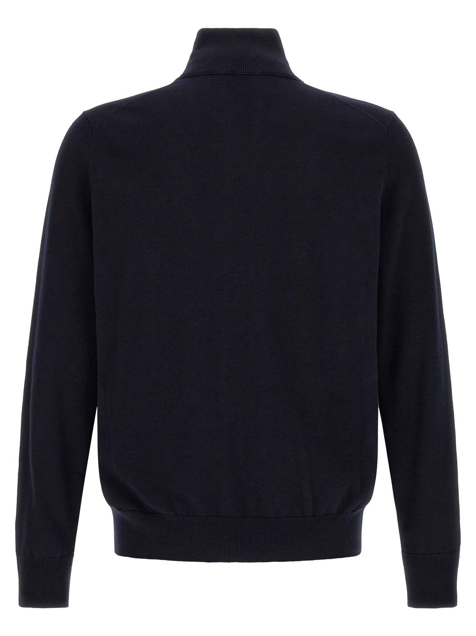 Hugo Boss Kanozip cardigan donkerblauw, zijaanzicht