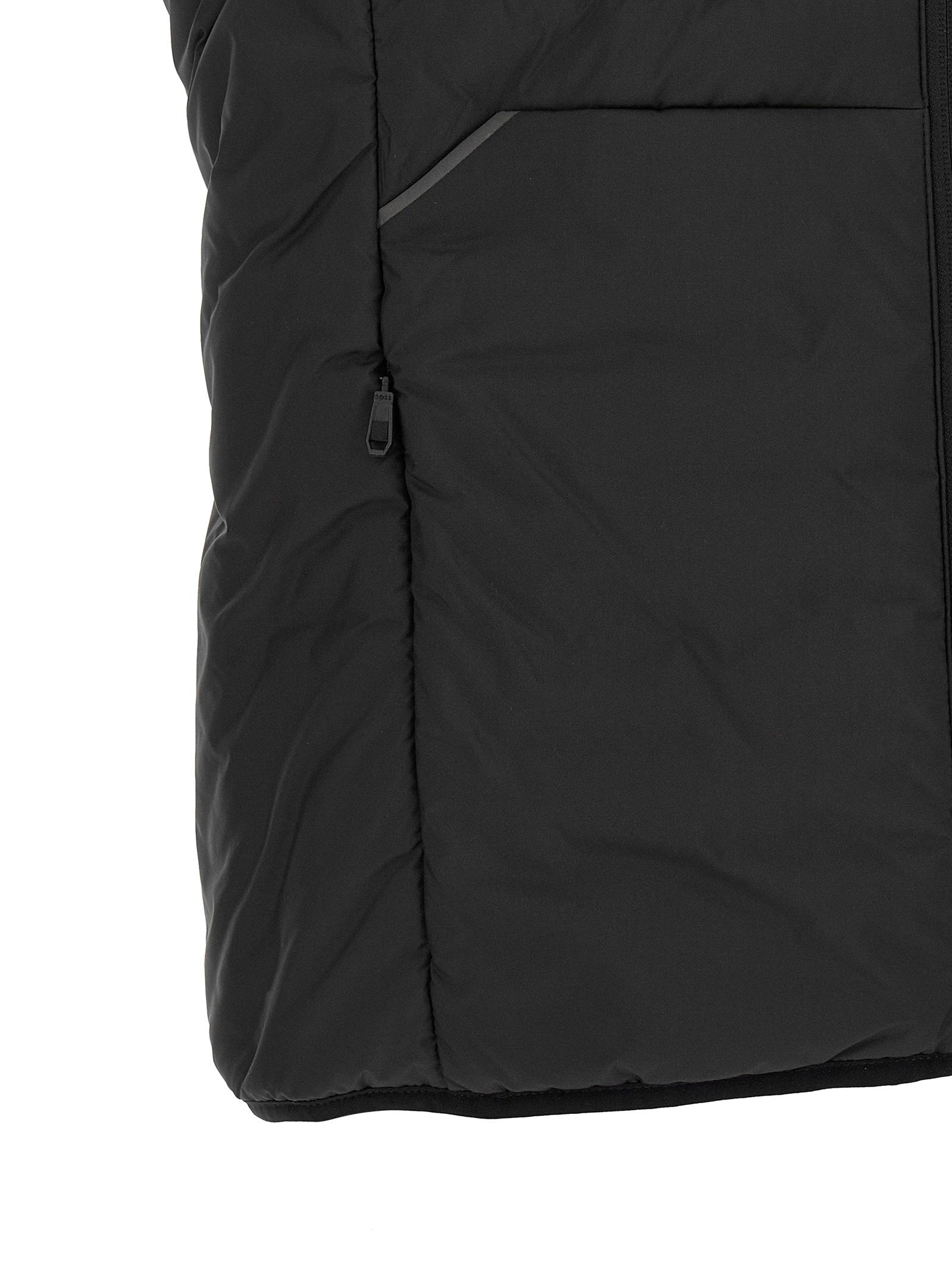 Hugo Boss Urbanex bodywarmer zwart, detail sluiting