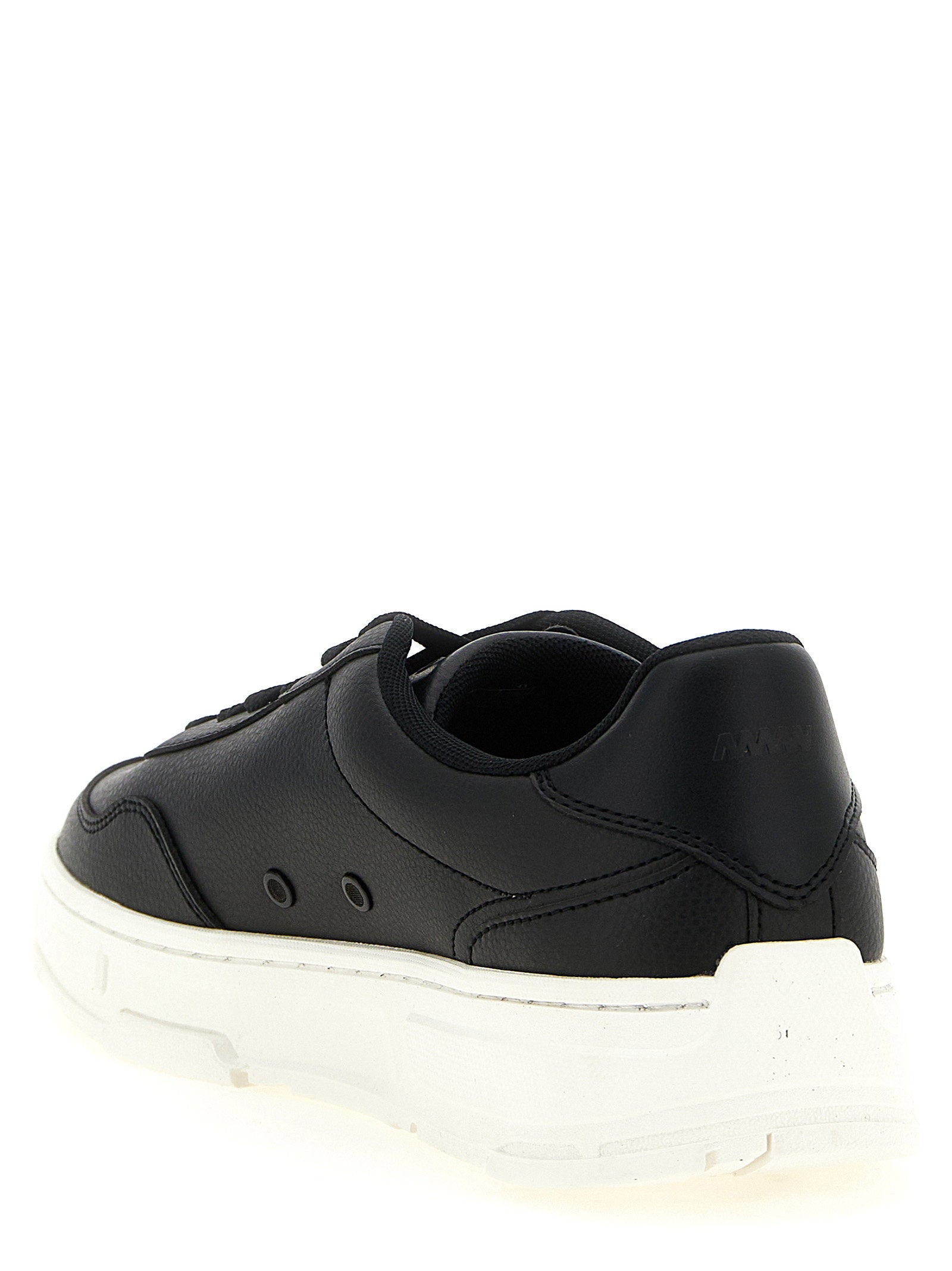 HUGO Yarrow Tenn Kunstleer Sneakers Zwart Sneakers Hugo Boss