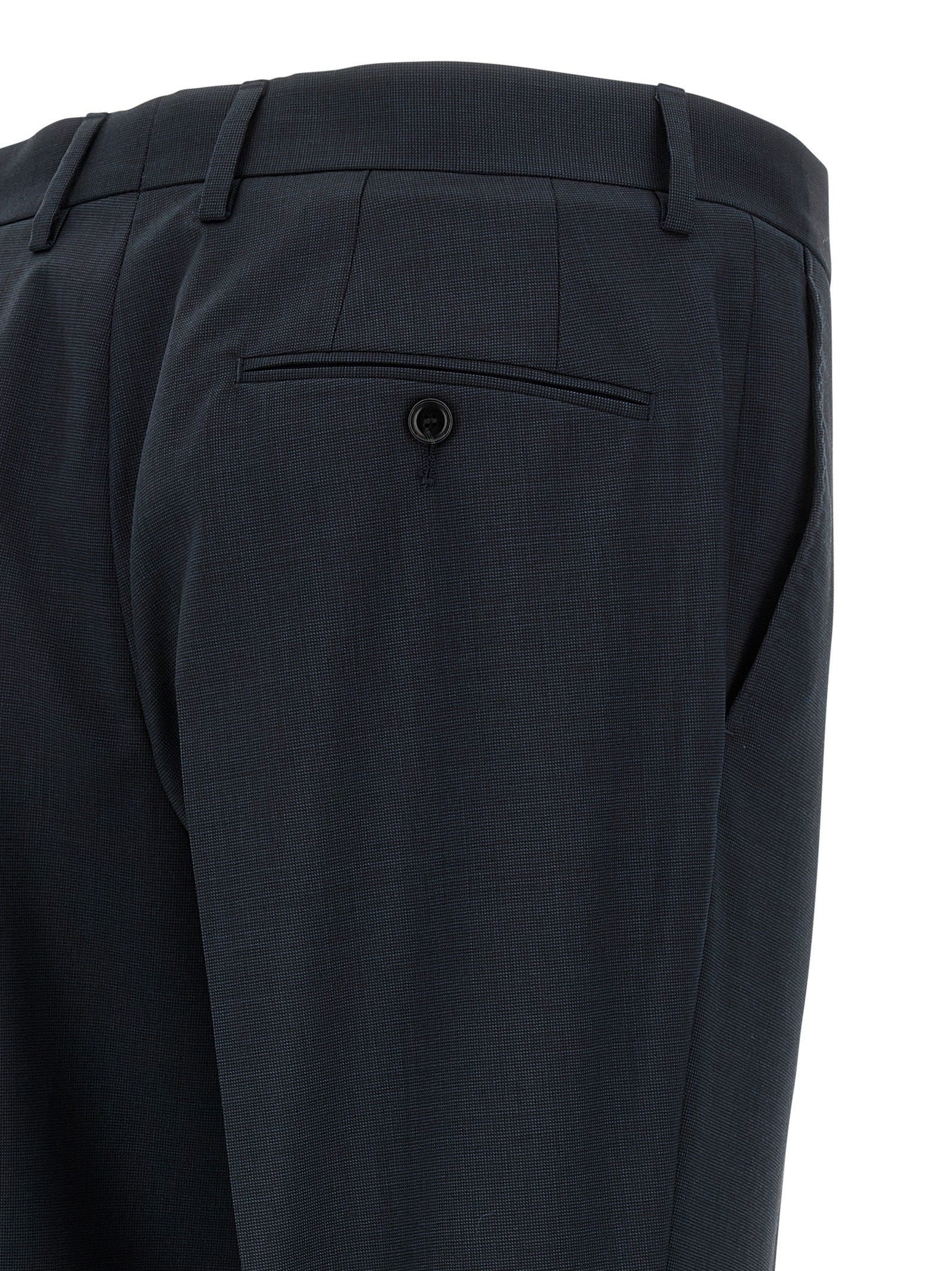 Hugo Boss Huge Marzotto Virgin Wool Suit Navy-6