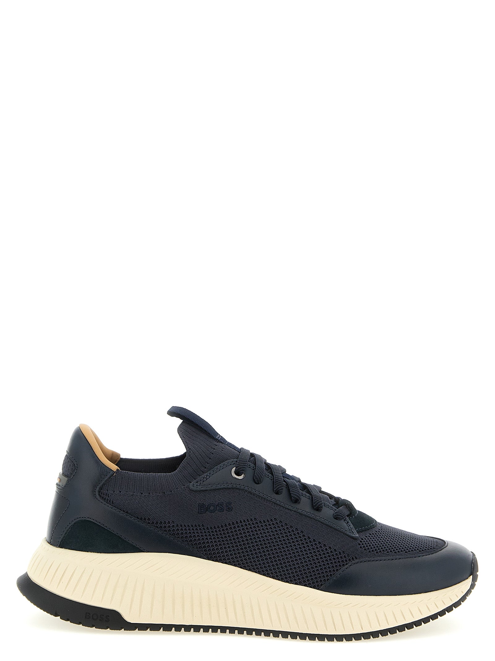 Hugo Boss TTNM Evo Sneakers Navy Knit & Leather