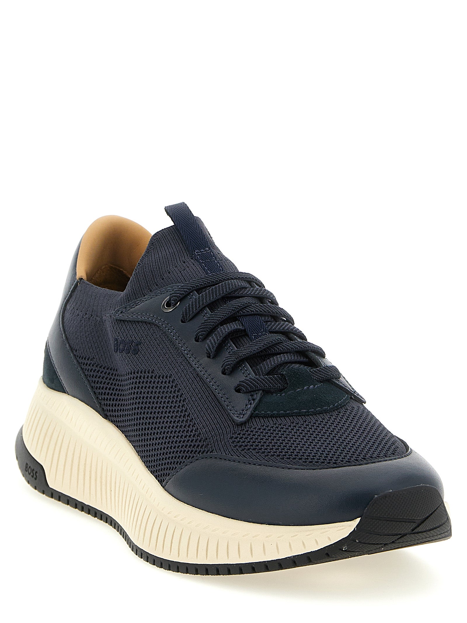 BOSS TTNM EVO Trainers with Knitted Uppers Navy-thumbmail-2