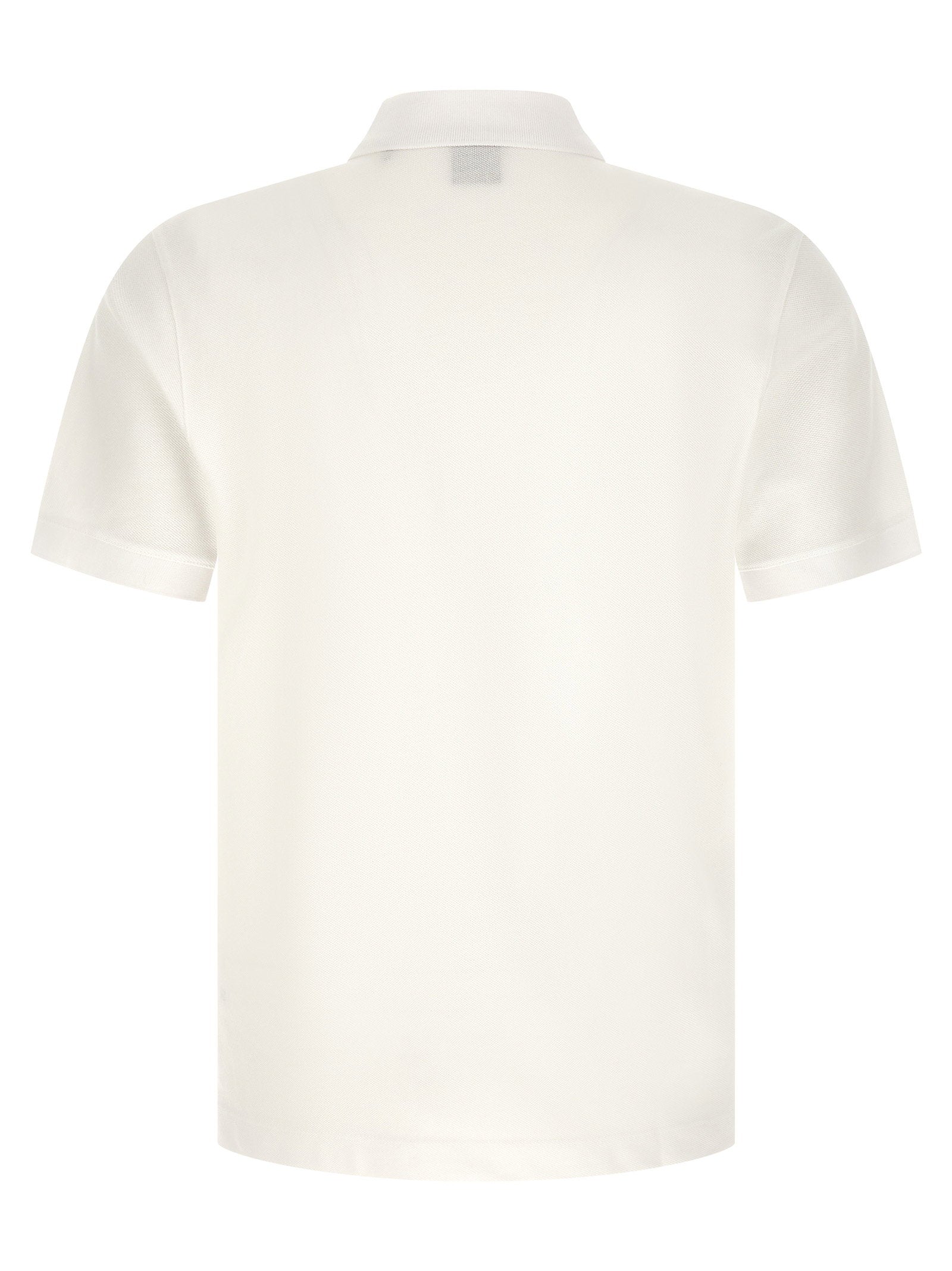 Hugo Boss polo, detail van het geborduurde logo