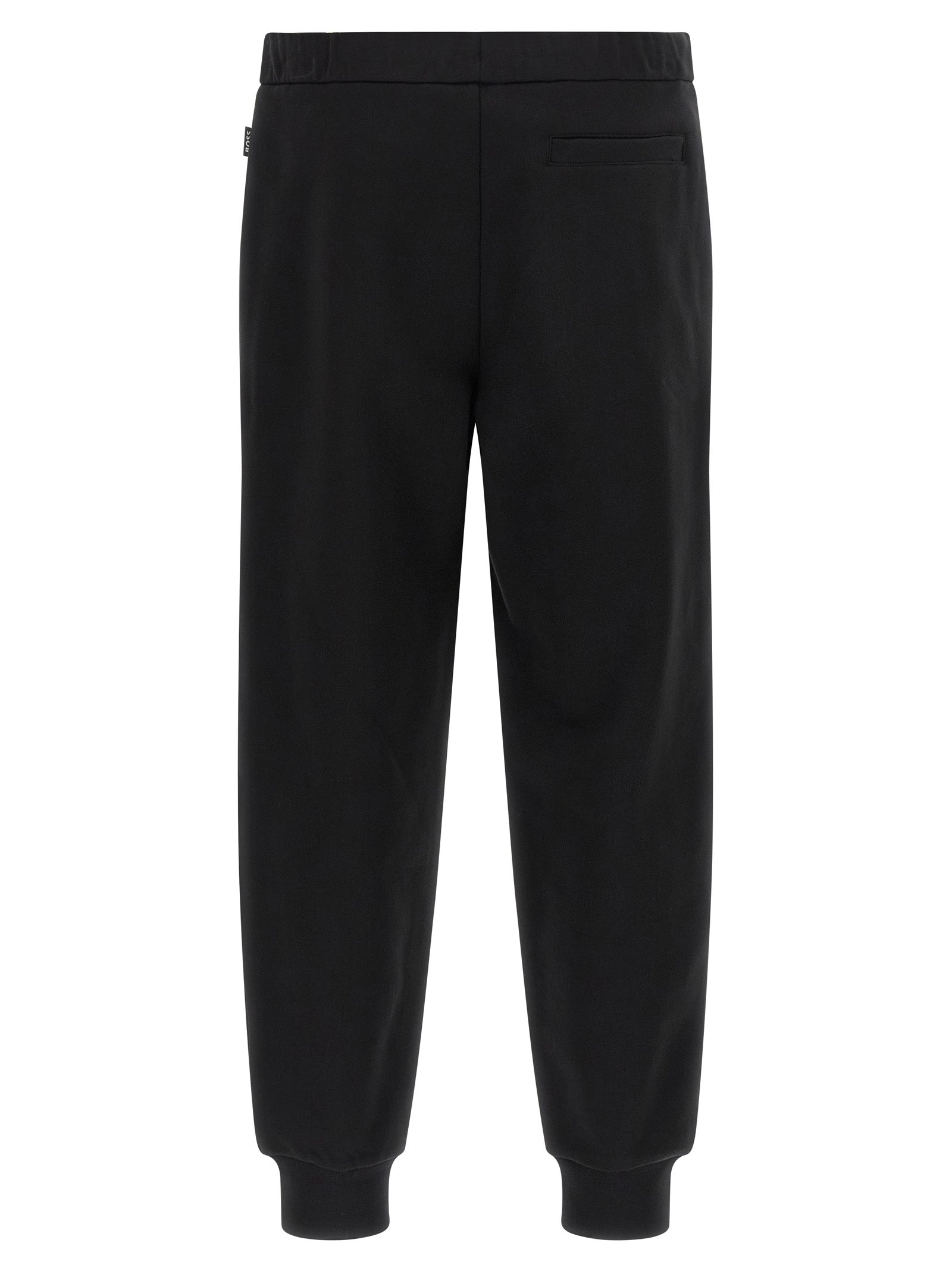 BOSS Slim Fit Cotton Tracksuit Trousers Black-thumbmail-2